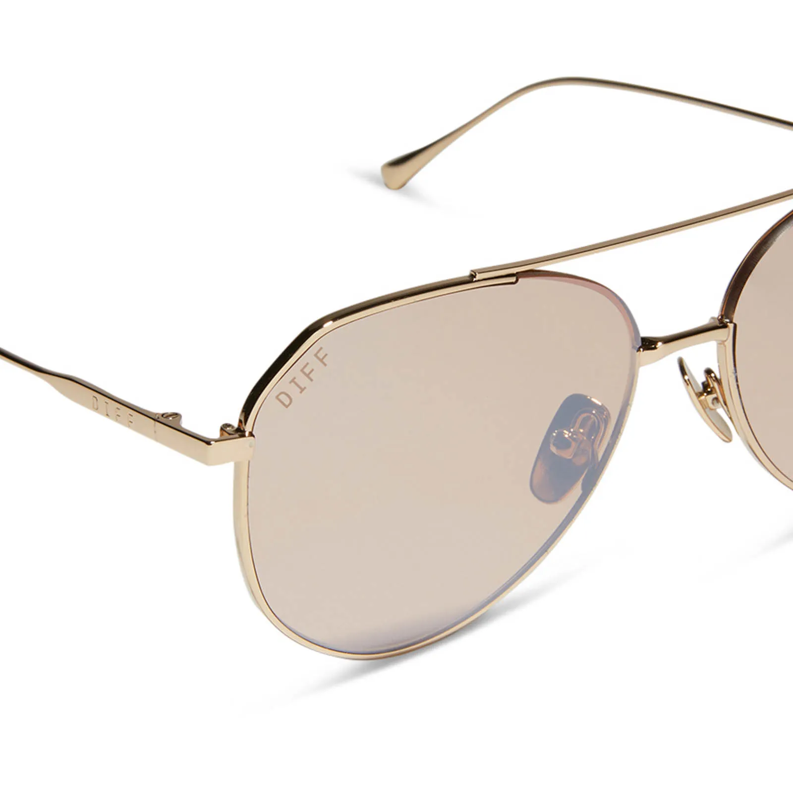 DASH XS - GOLD + HONEY CRYSTAL FLASH SUNGLASSES sold by Diff Eyewear product image thumbnail 4
