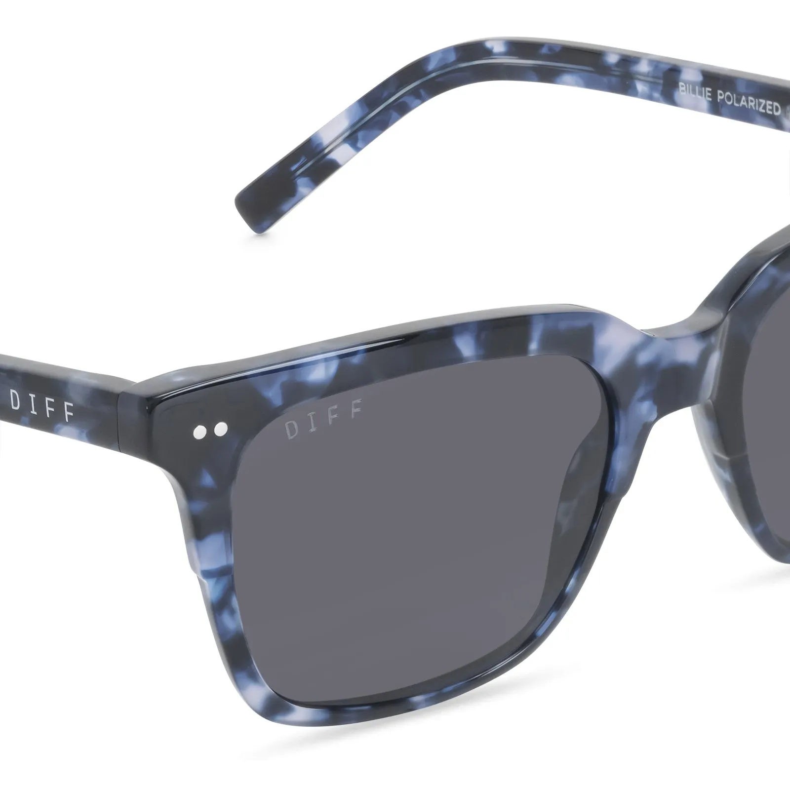 BILLIE - MIDNIGHT MARBLE + GREY + POLARIZED SUNGLASSES sold by Diff Eyewear product image thumbnail 3