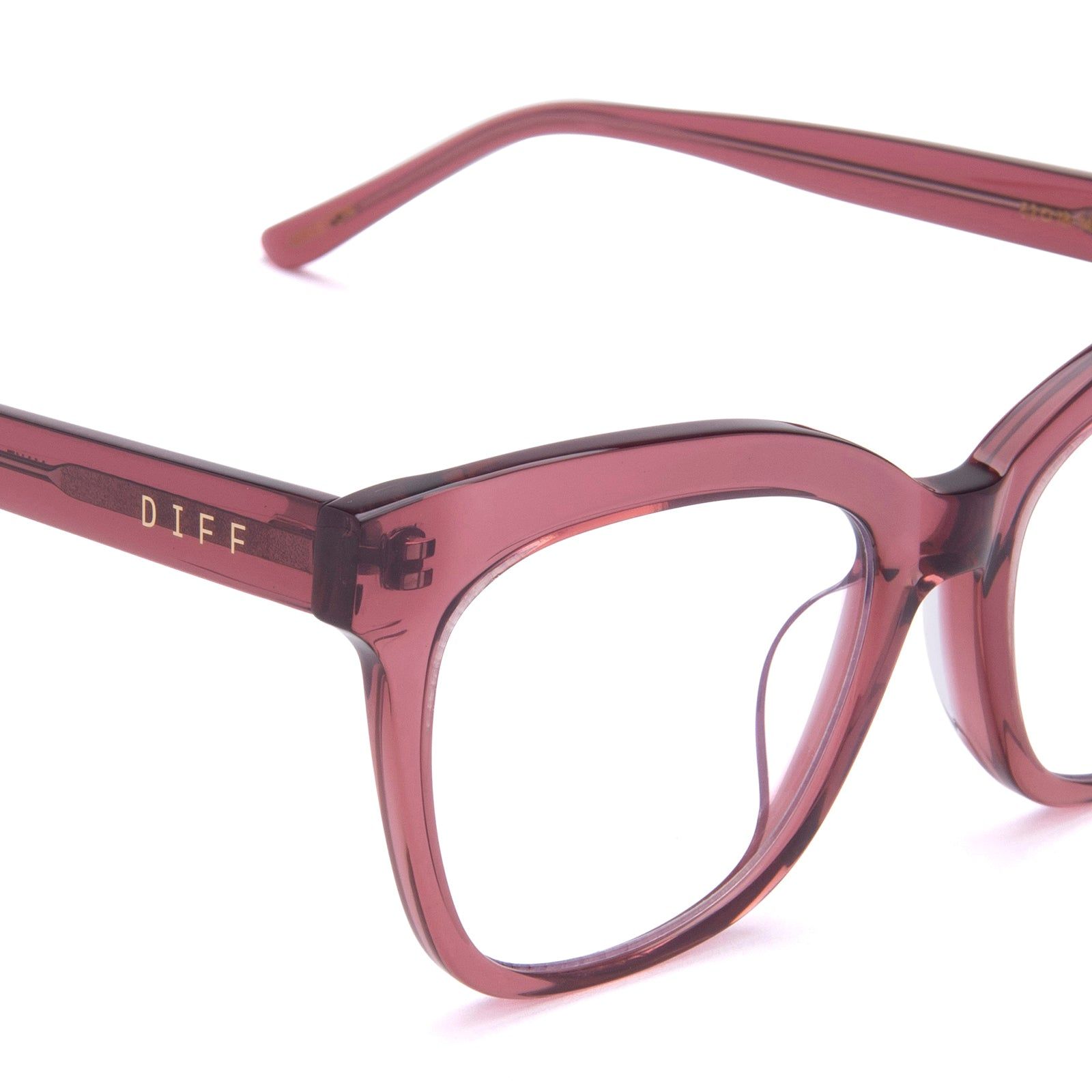 WINSTON - MULBERRY + BLUE LIGHT TECHNOLOGY GLASSES sold by Diff Eyewear product image thumbnail 3