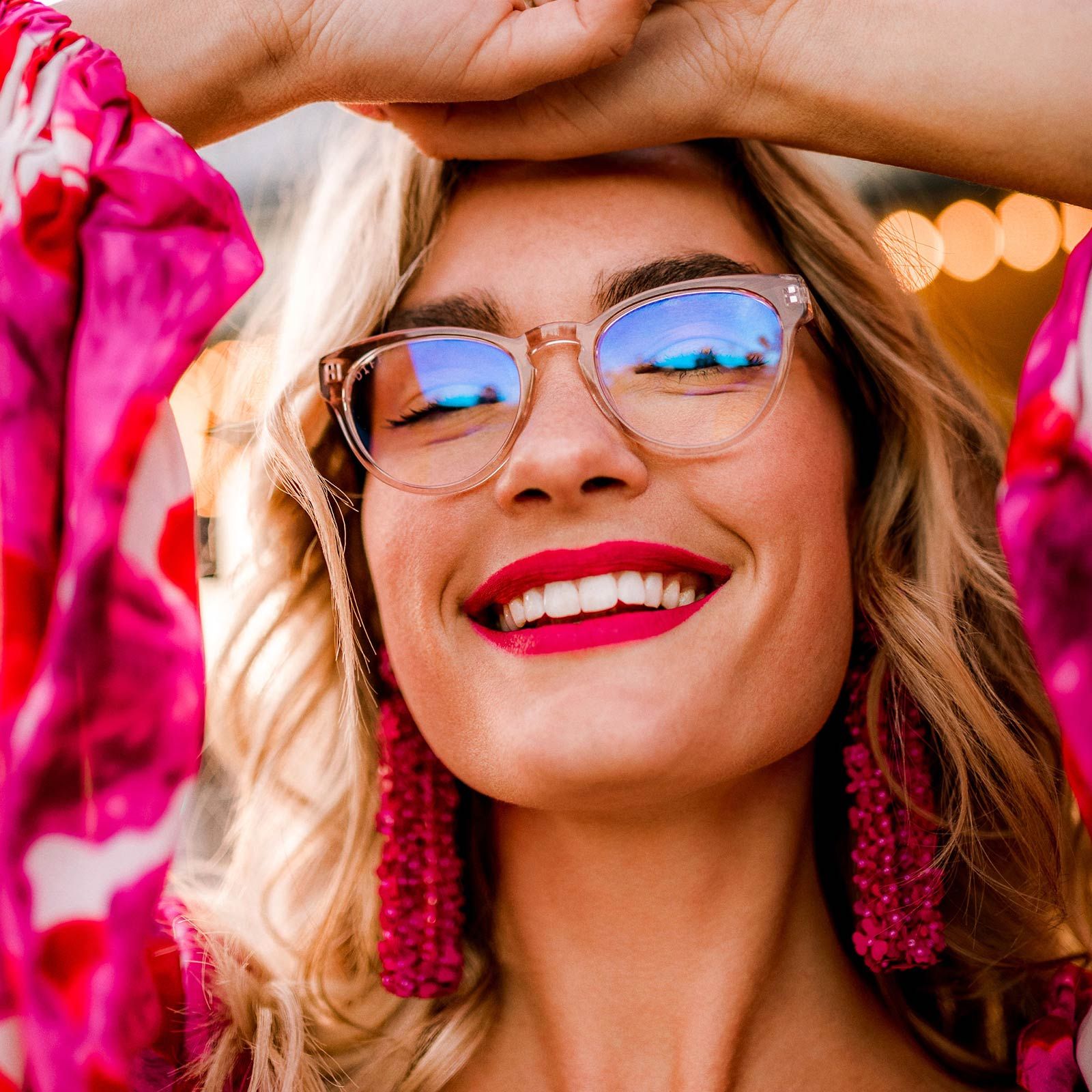 TARA - CLEAR + BLUE LIGHT TECHNOLOGY CLEAR GLASSES sold by Diff Eyewear product image thumbnail 4