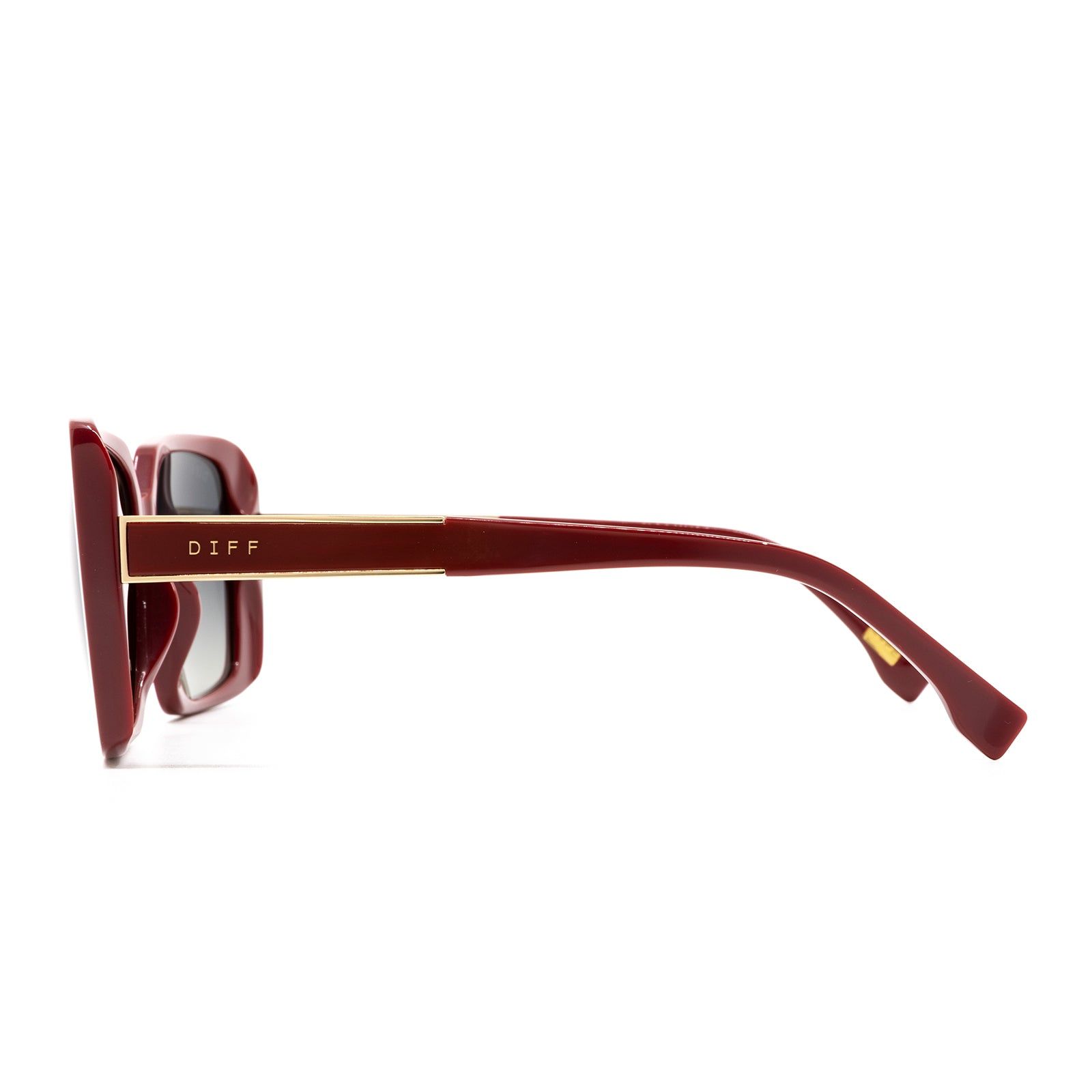 NORA - ROSEWOOD + GREY GRADIENT POLARIZED SUNGLASSES sold by Diff Eyewear product image thumbnail 3