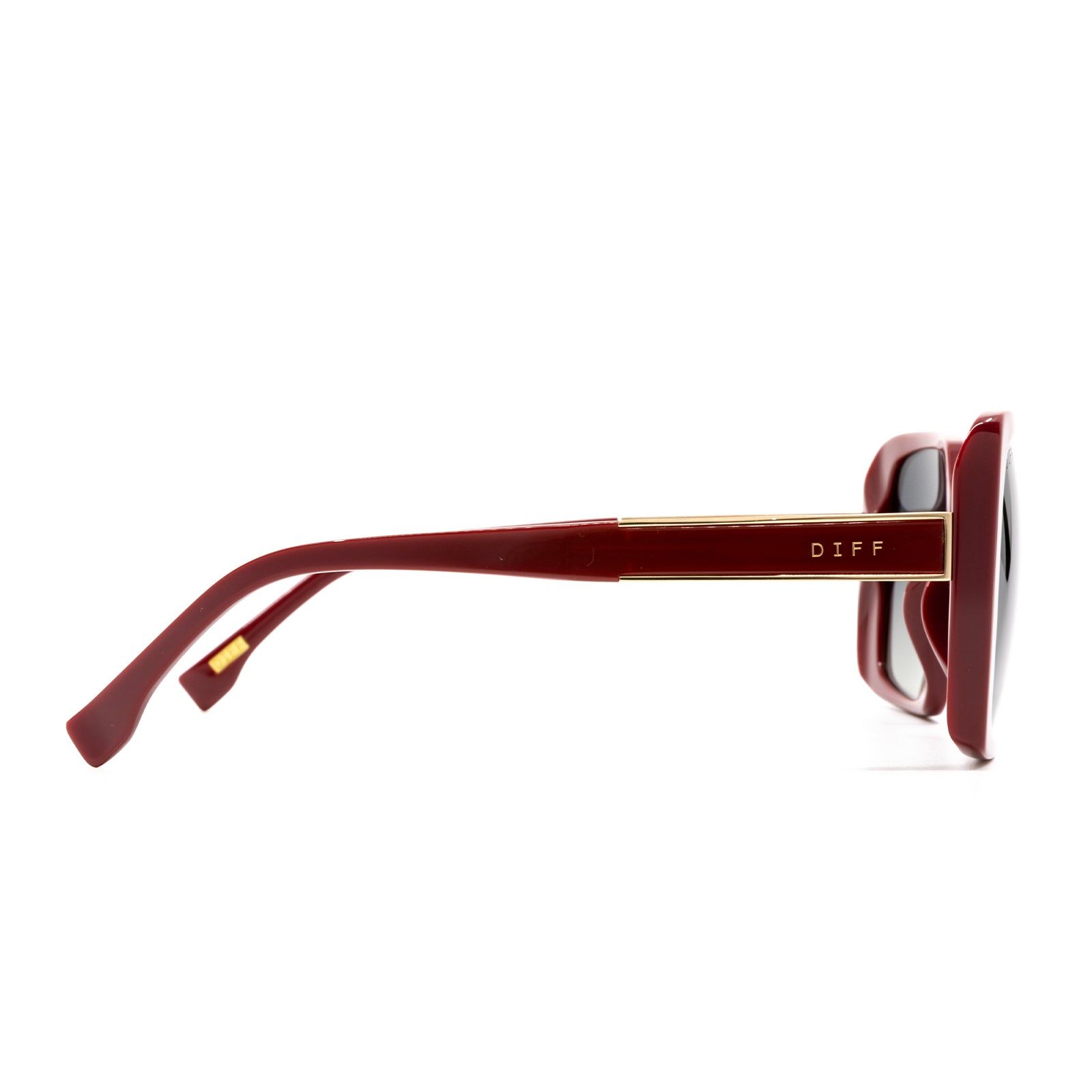 NORA - ROSEWOOD + GREY GRADIENT POLARIZED SUNGLASSES sold by Diff Eyewear product image thumbnail 4