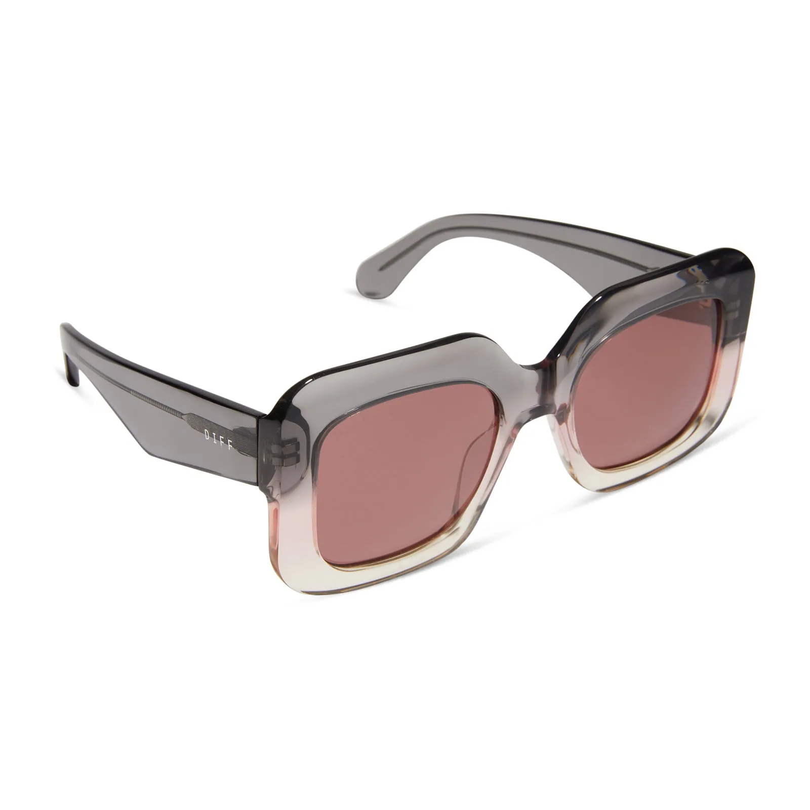 GIADA - SMOKE ROSE CRYSTAL OMBRE + MAUVE + POLARIZED SUNGLASSES sold by Diff Eyewear product image thumbnail 2