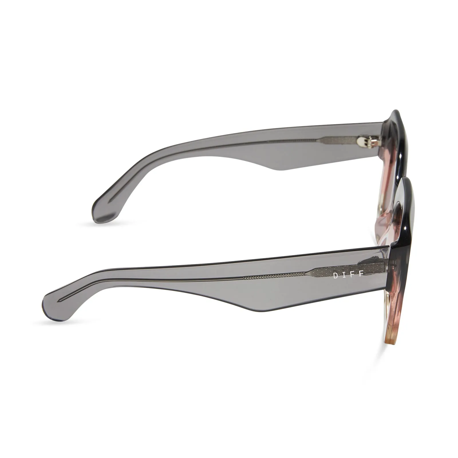 GIADA - SMOKE ROSE CRYSTAL OMBRE + MAUVE + POLARIZED SUNGLASSES sold by Diff Eyewear product image thumbnail 3