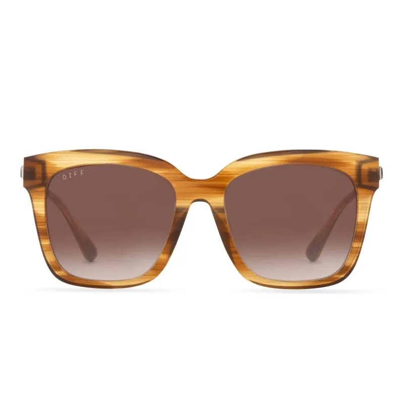 BELLA - GOLDEN HARVEST + BROWN GRADIENT SUNGLASSES sold by Diff Eyewear
