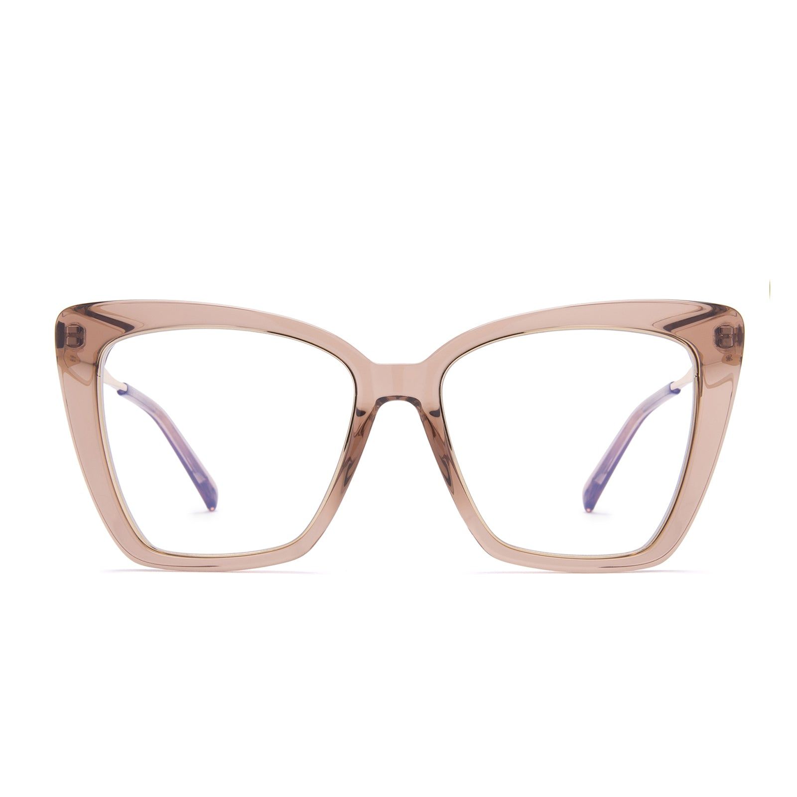 BECKY IV - CAFE OLE + BLUE LIGHT TECHNOLOGY GLASSES sold by Diff Eyewear