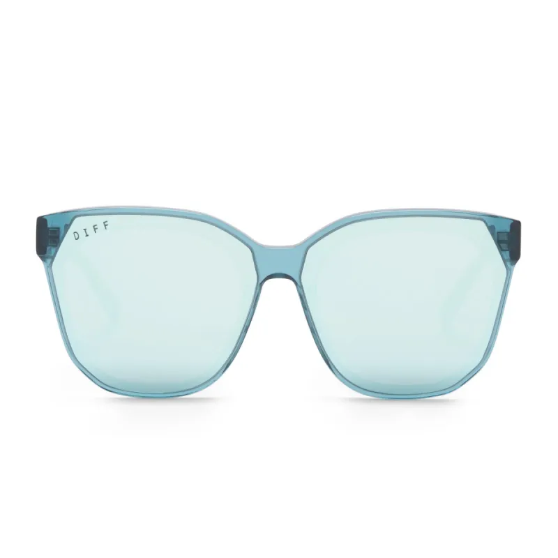 GIA - PURE BLUE + PURE BLUE MIRROR SUNGLASSES sold by Diff Eyewear