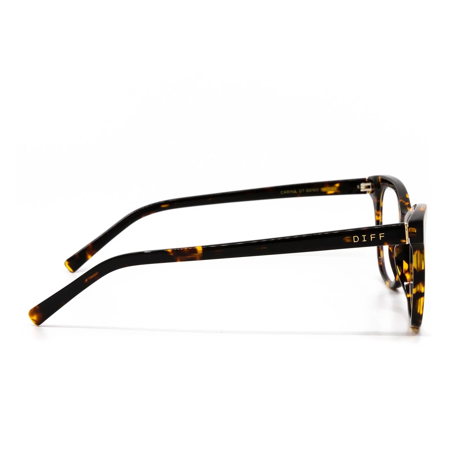 CARINA - DARK TORTOISE + BLUE LIGHT TECHNOLOGY GLASSES sold by Diff Eyewear product image thumbnail 3