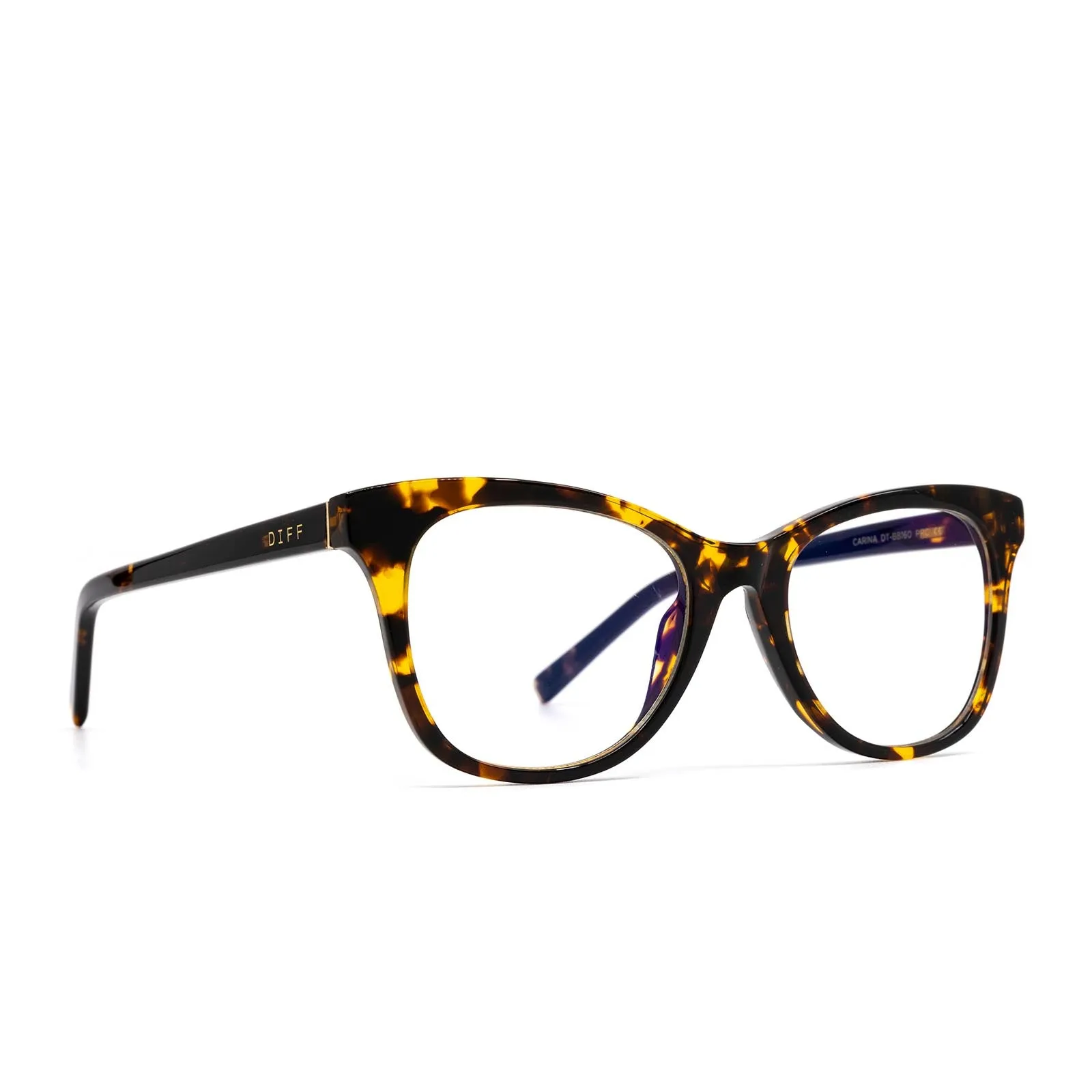 CARINA - DARK TORTOISE + BLUE LIGHT TECHNOLOGY GLASSES sold by Diff Eyewear product image thumbnail 2