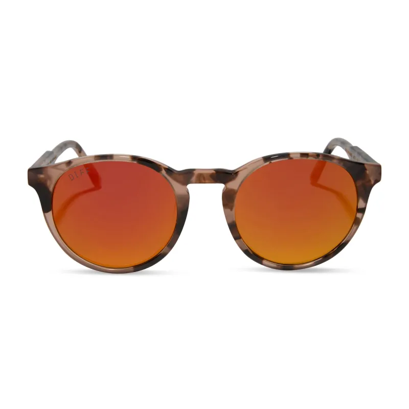 SAWYER - HIMALAYAN TORTOISE + SUNSET MIRROR SUNGLASSES sold by Diff Eyewear