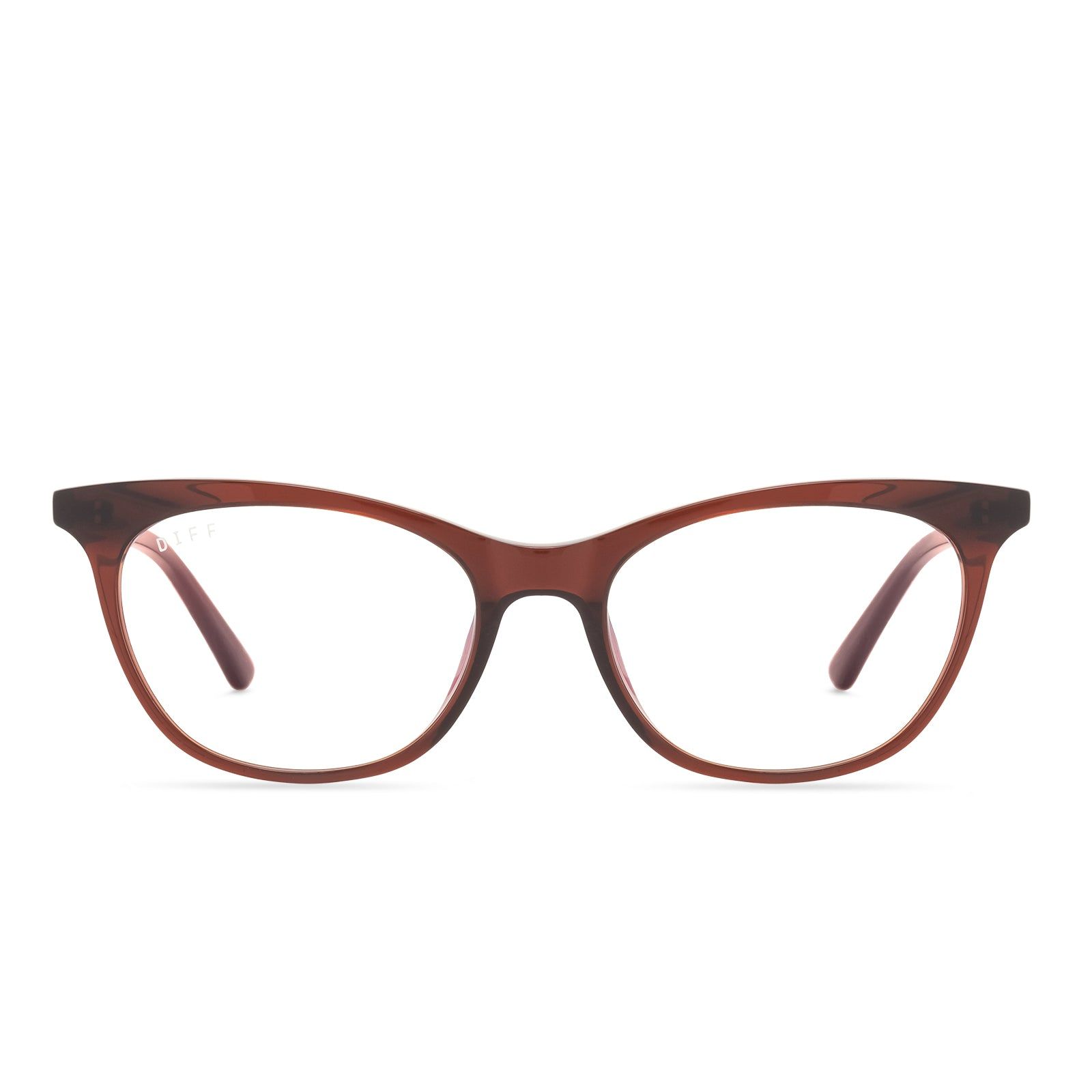 JADE - CHESTNUT CRYSTAL + PRESCRIPTION GLASSES sold by Diff Eyewear