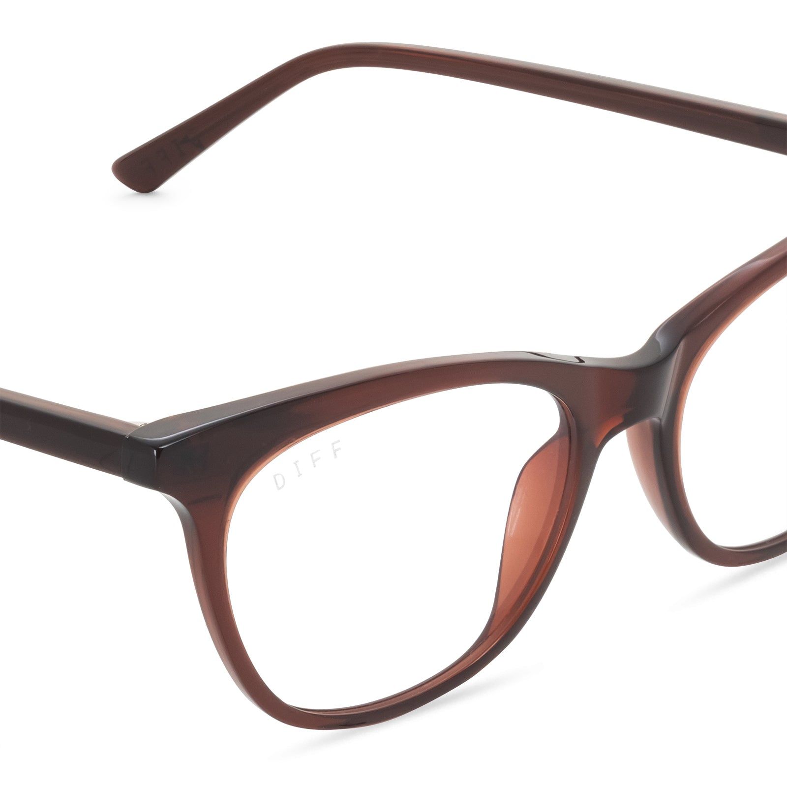 JADE - CHESTNUT CRYSTAL + PRESCRIPTION GLASSES sold by Diff Eyewear product image thumbnail 3