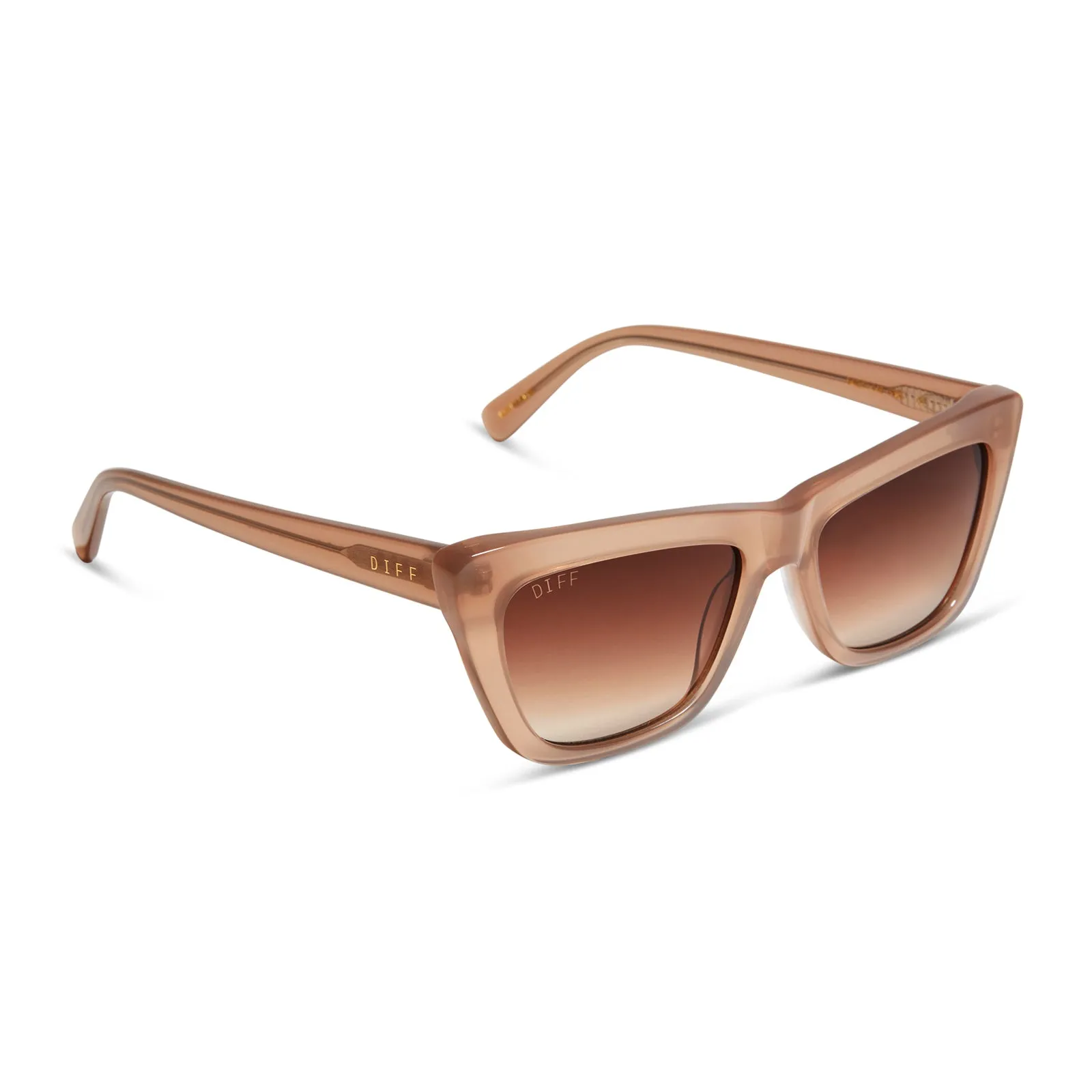 NATASHA - WARM TAUPE + BROWN GRADIENT SUNGLASSES sold by Diff Eyewear product image thumbnail 2