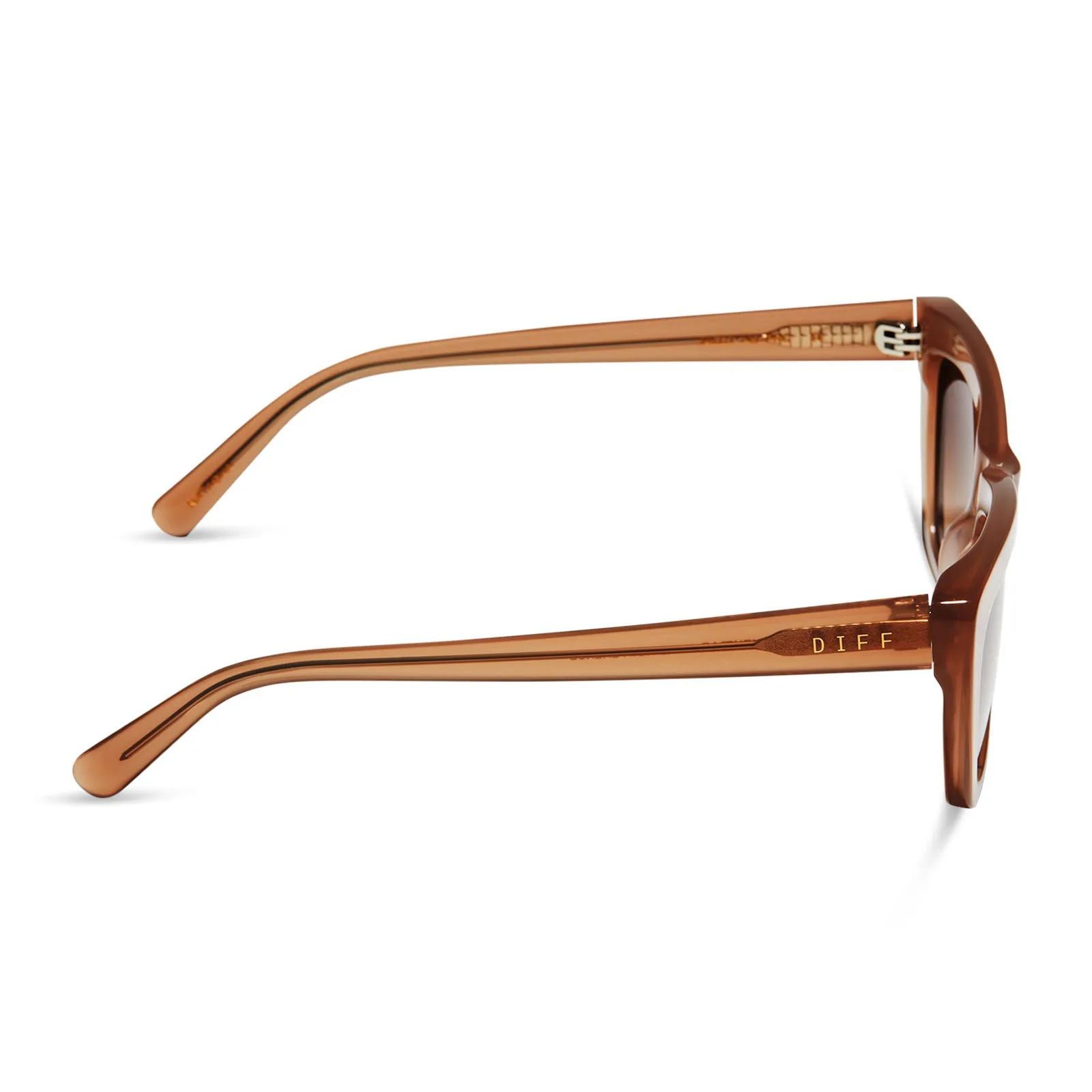 NATASHA - WARM TAUPE + BROWN GRADIENT SUNGLASSES sold by Diff Eyewear product image thumbnail 3