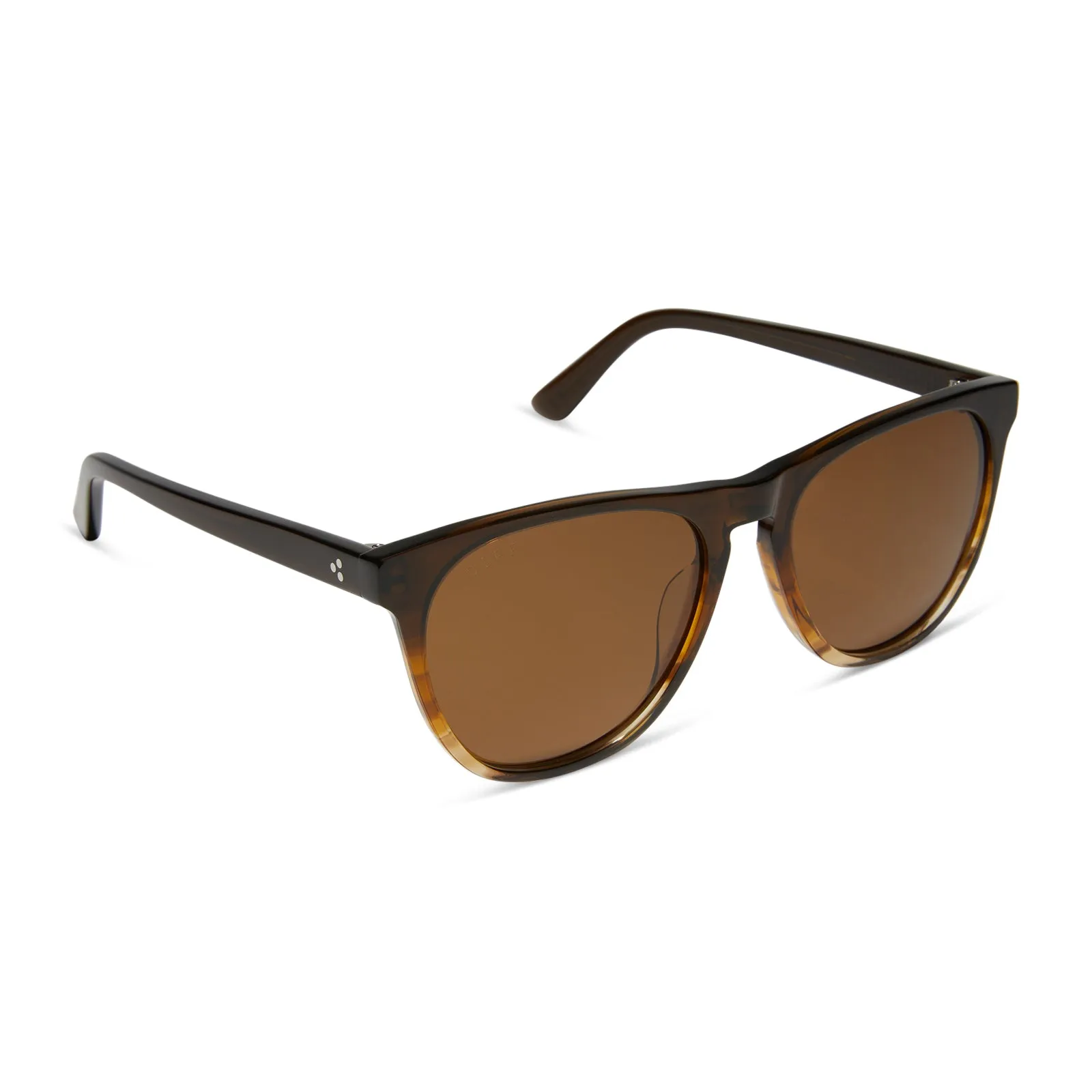 DARREN - MATTE RICH TORTOISE + BROWN + POLARIZED SUNGLASSES sold by Diff Eyewear product image thumbnail 2