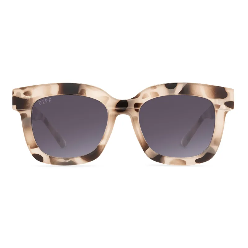 MAKAY - CREAM TORTOISE + GREY GRADIENT SUNGLASSES sold by Diff Eyewear