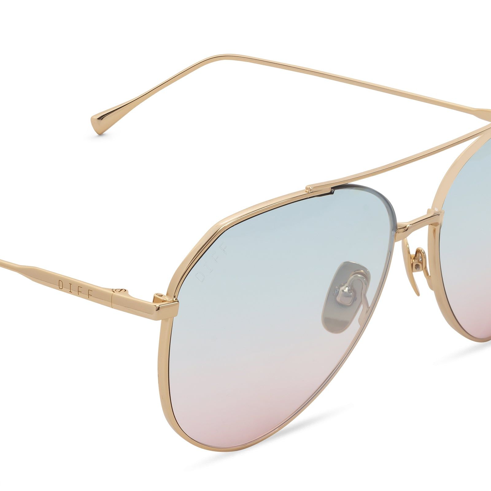 DASH - GOLD + BLUE TO LAVENDER FLASH SUNGLASSES sold by Diff Eyewear product image thumbnail 3
