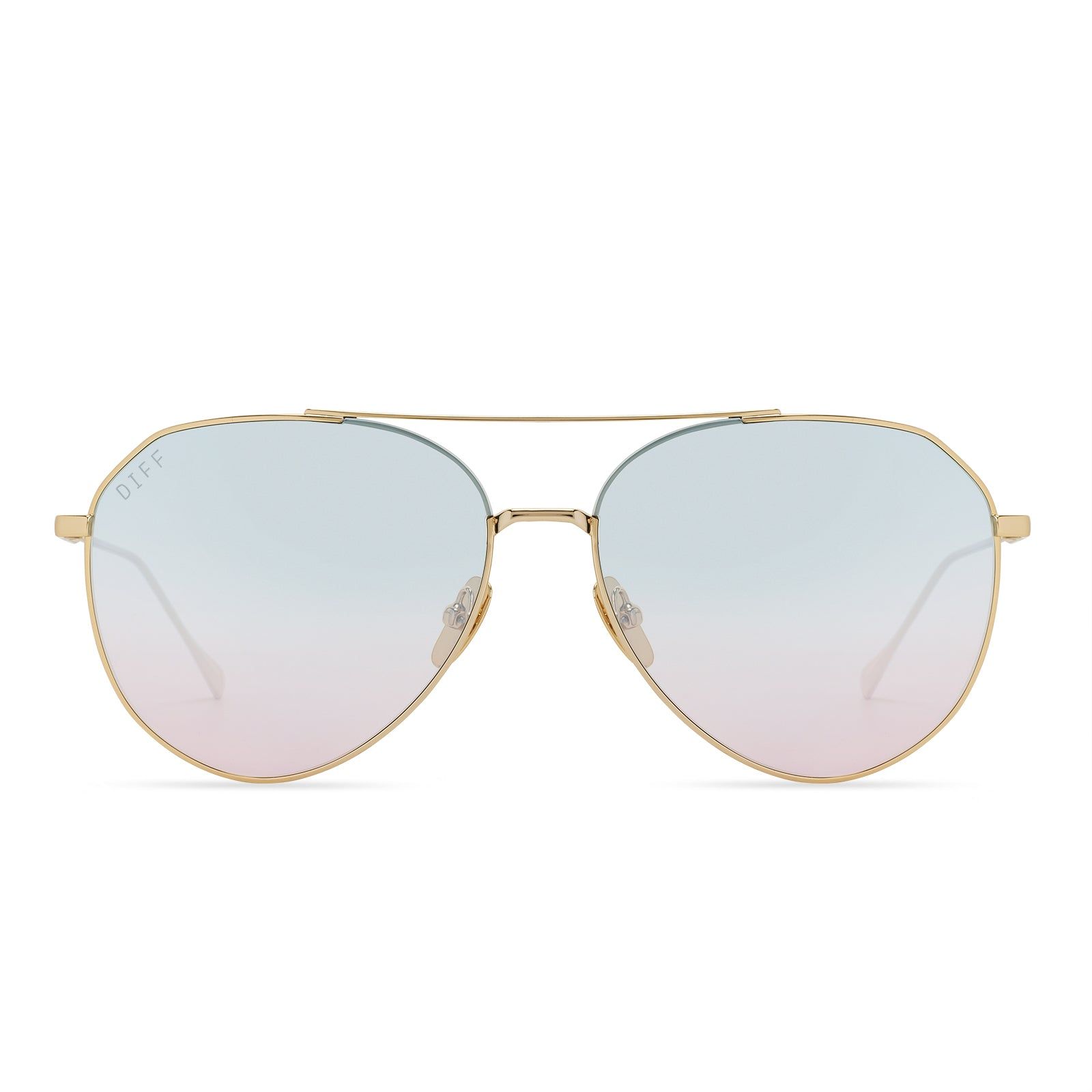 DASH - GOLD + BLUE TO LAVENDER FLASH SUNGLASSES sold by Diff Eyewear