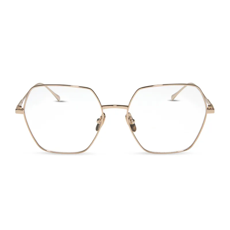 HARLOWE - GOLD + GLASSES sold by Diff Eyewear
