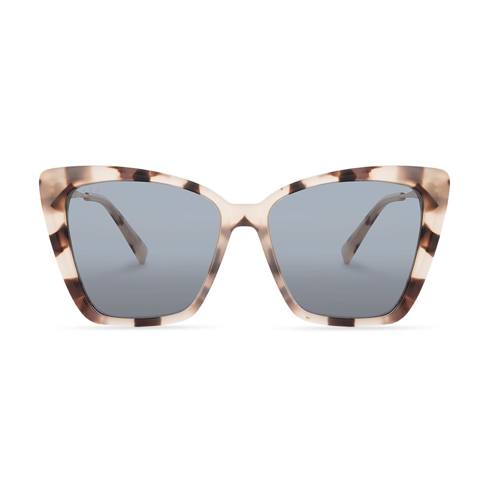 BECKY IV - CREAM TORTOISE + GREY SUNGLASSES sold by Diff Eyewear