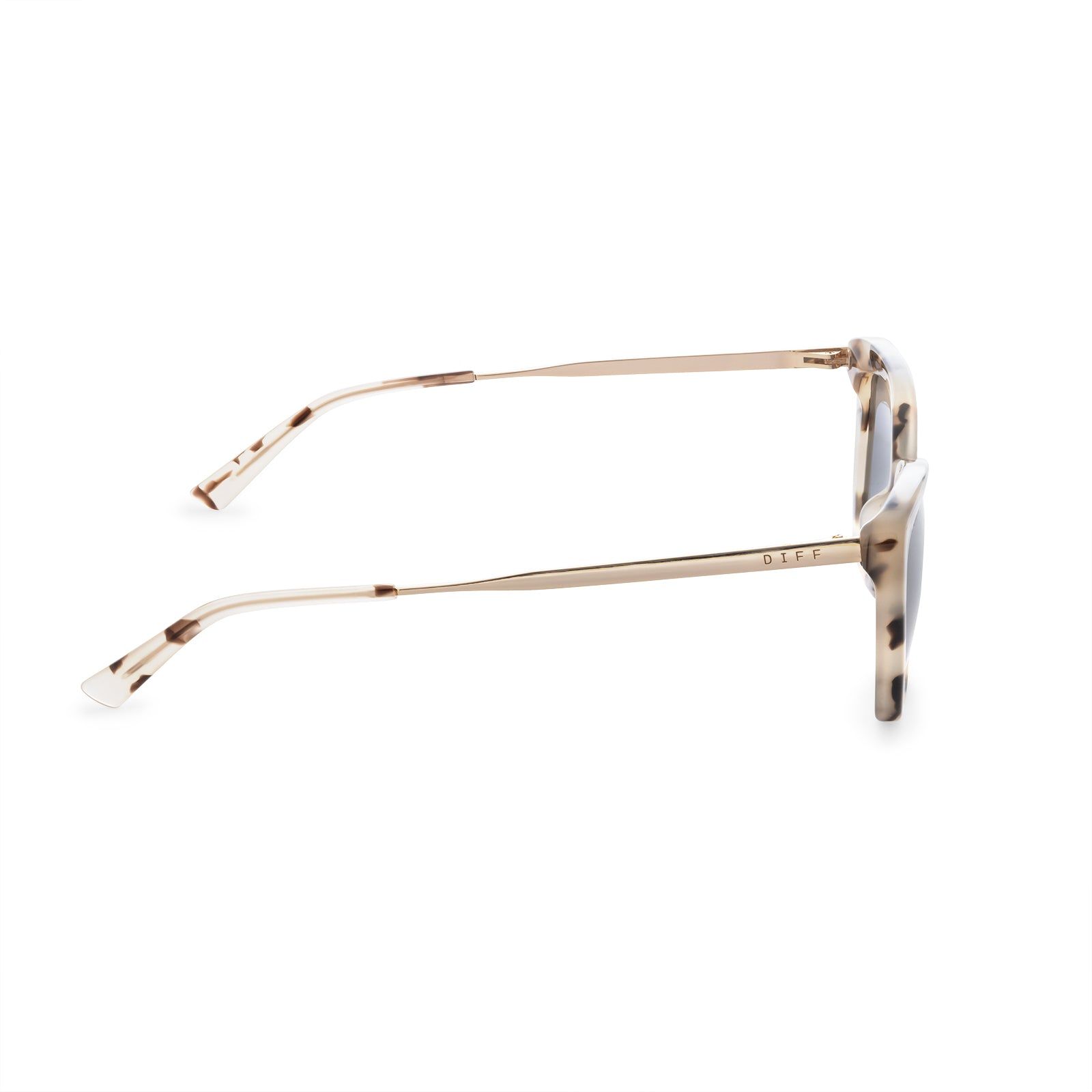 BECKY IV - CREAM TORTOISE + GREY SUNGLASSES sold by Diff Eyewear product image thumbnail 4