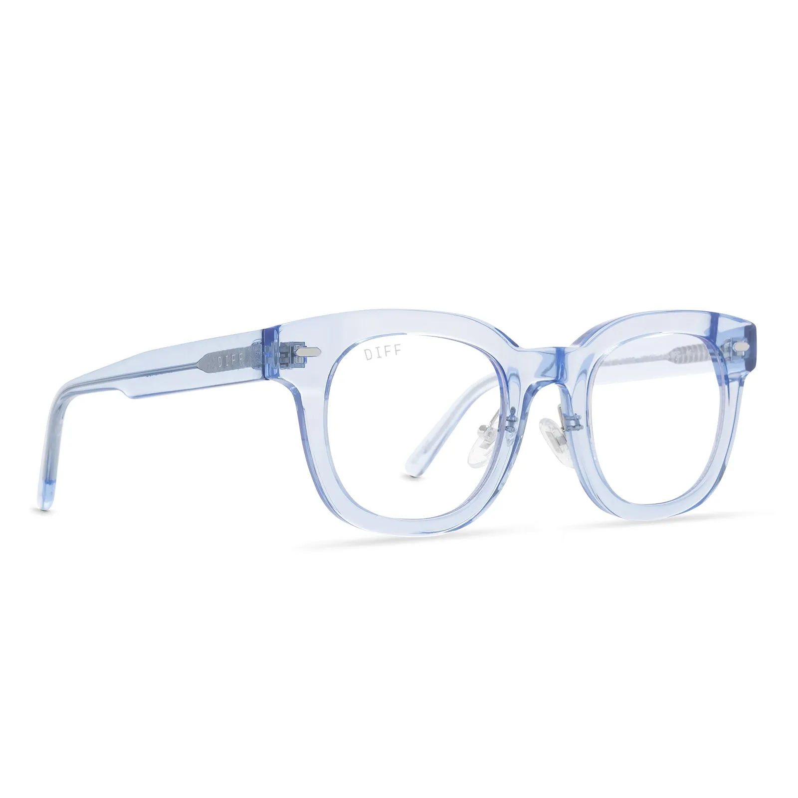 SUMMER - COLOMBIA BLUE CRYSTAL + CLEAR GLASSES sold by Diff Eyewear product image thumbnail 2