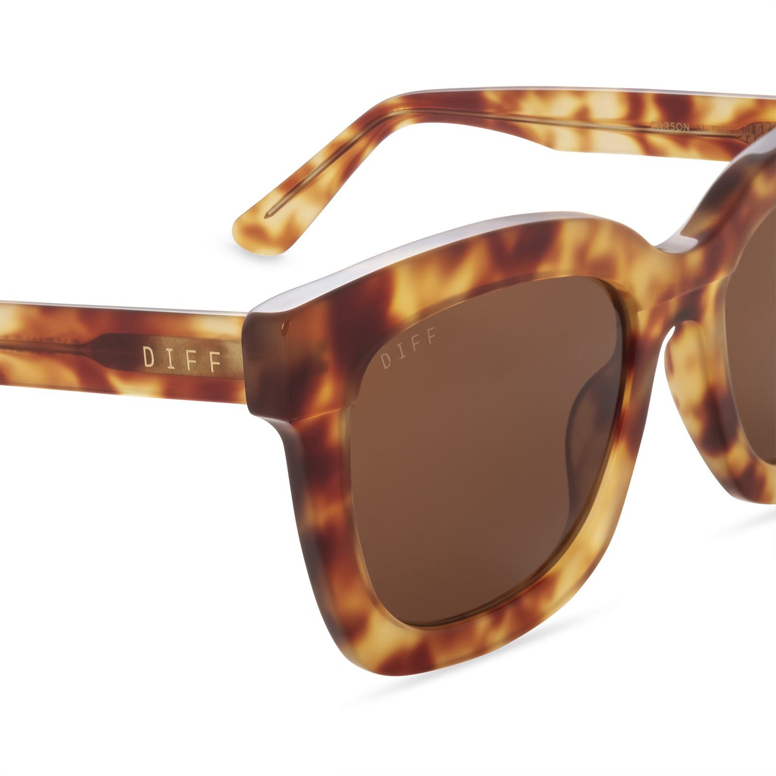 CARSON - SOLSTICE TORTOISE + BROWN LENS SUNGLASSES sold by Diff Eyewear product image thumbnail 3
