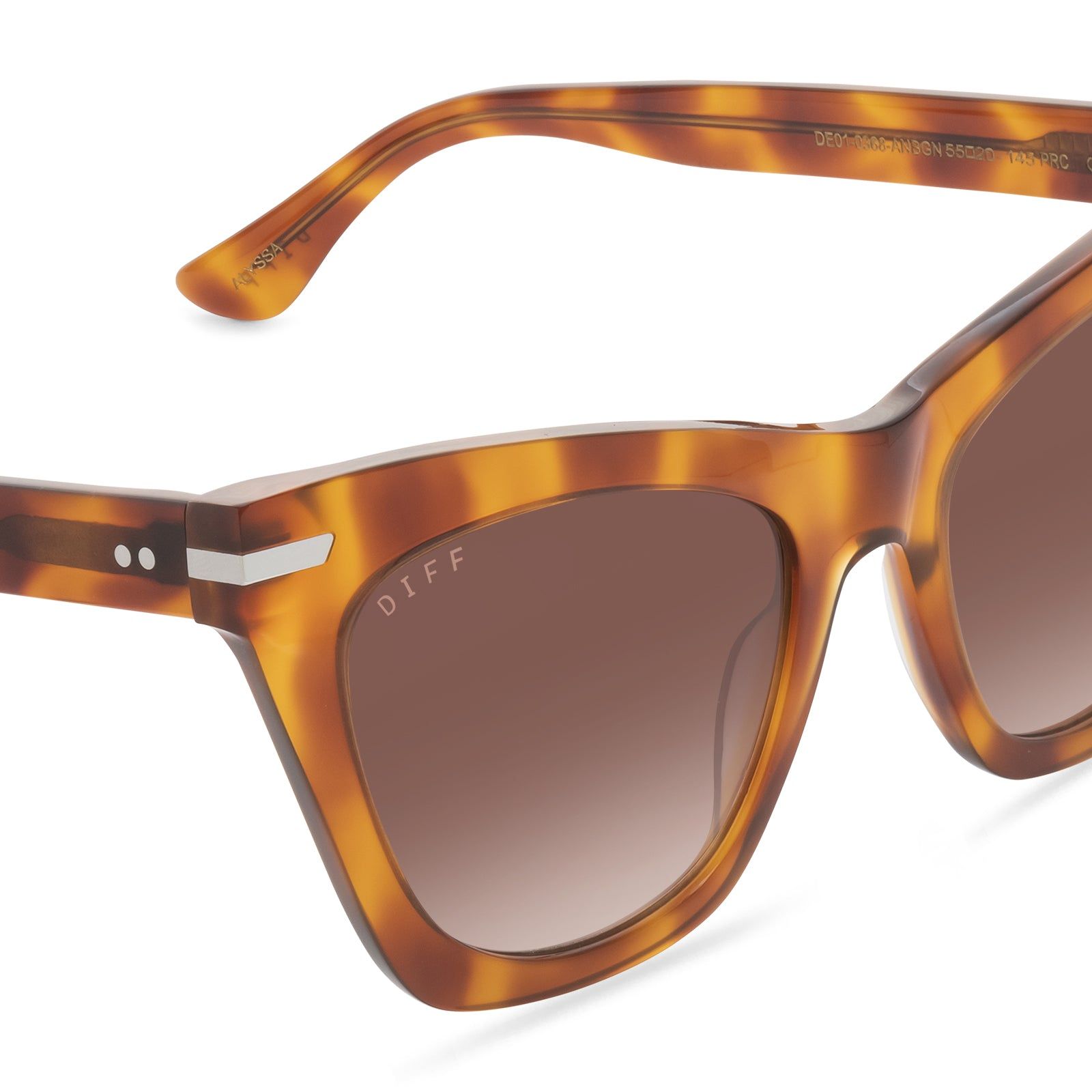 ALYSSA - ANDES TORTOISE + BROWN GRADIENT SUNGLASSES sold by Diff Eyewear product image thumbnail 4
