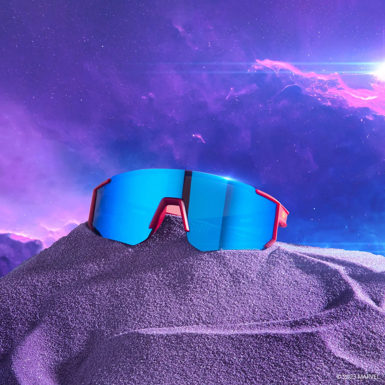 TEAM SUIT - DEEP SPACE BLACK/RED + SPACE BLUE MIRROR + POLARIZED SUNGLASSES sold by Diff Eyewear product image thumbnail 5