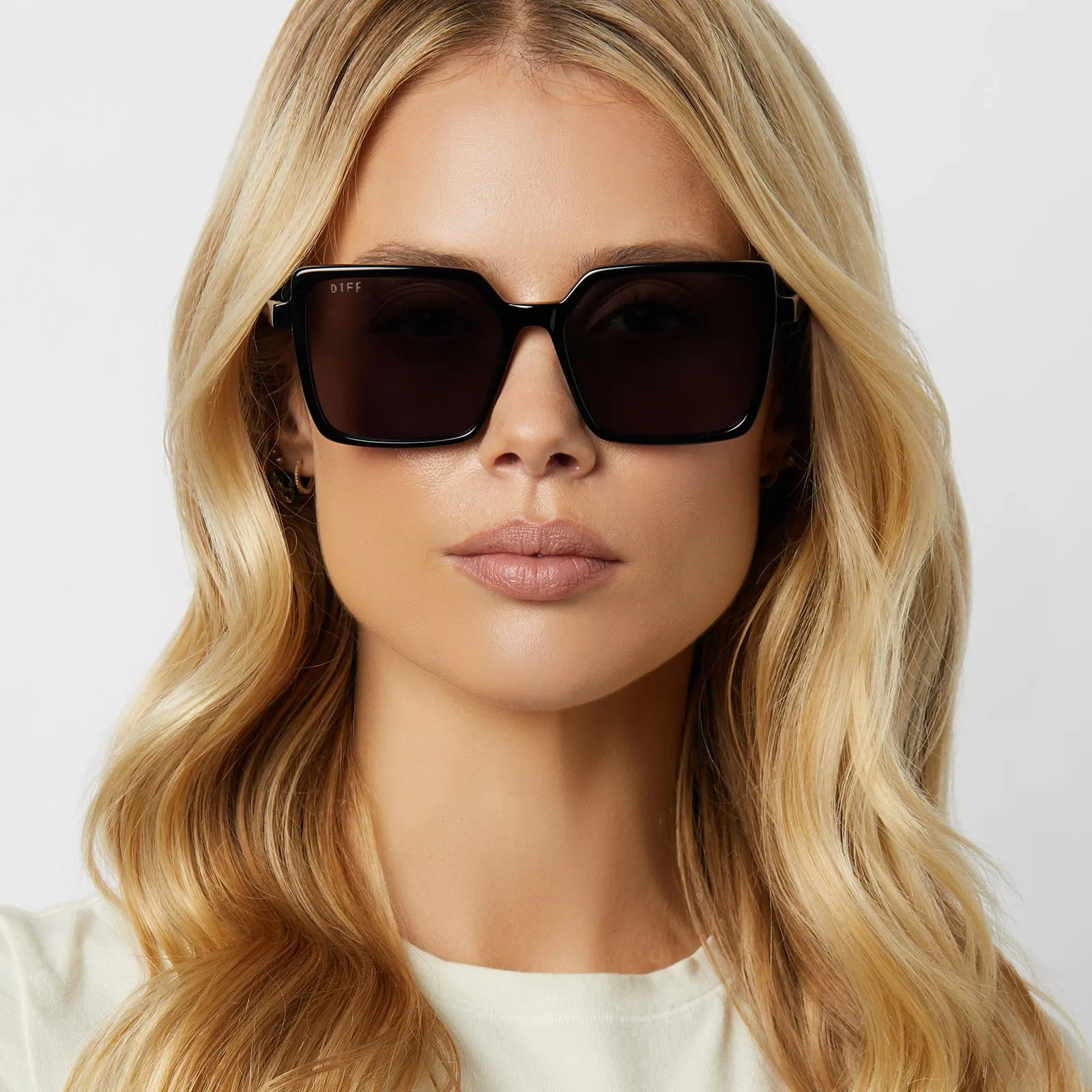 ESME - BLACK + GREY + POLARIZED SUNGLASSES sold by Diff Eyewear product image thumbnail 5