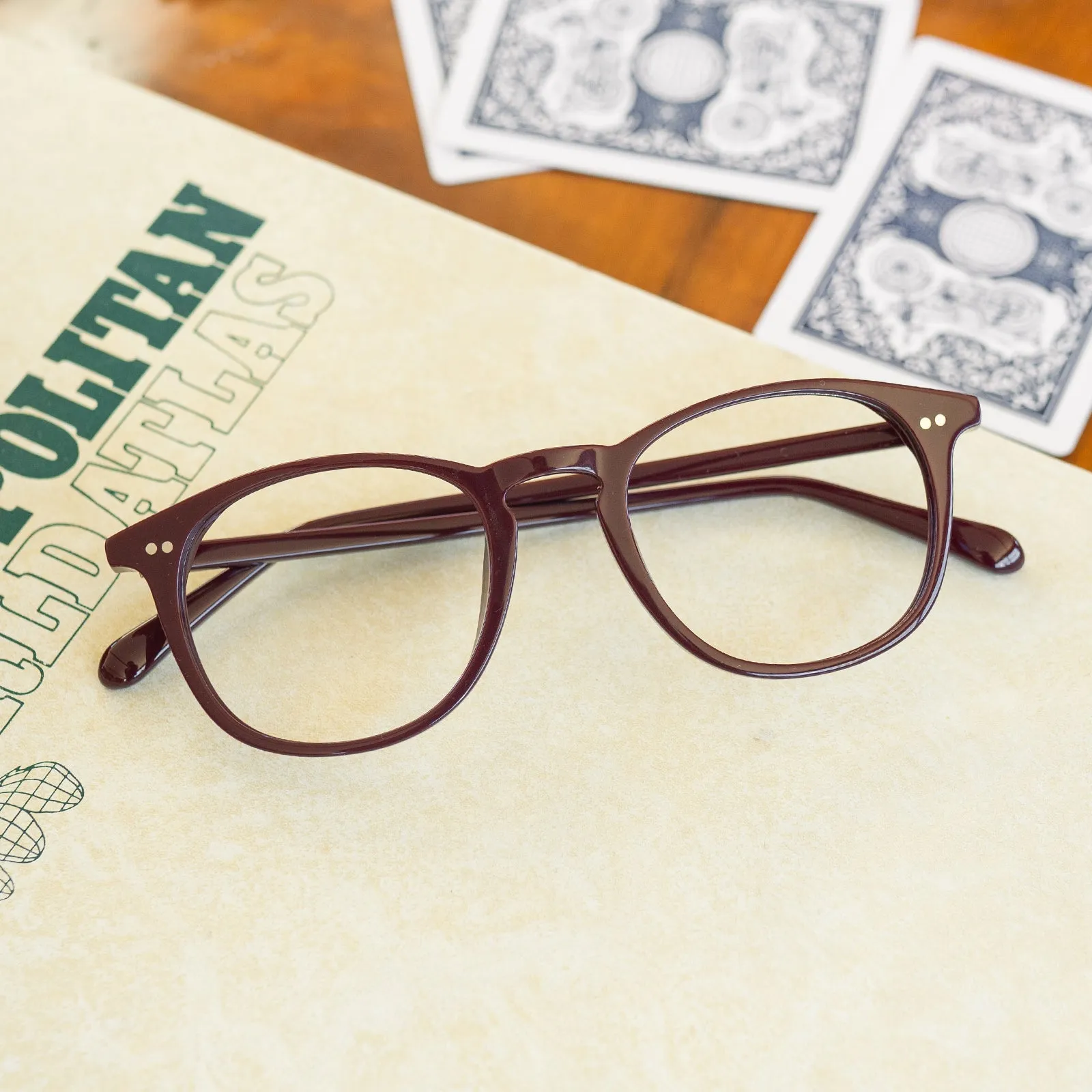 JAXSON - CLARET + BLUE LIGHT TECHNOLOGY GLASSES sold by Diff Eyewear product image thumbnail 5