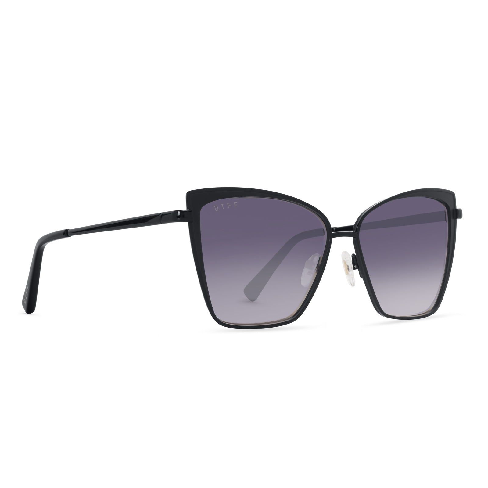 BECKY XS - BLACK + GREY GRADIENT SUNGLASSES sold by Diff Eyewear product image thumbnail 2