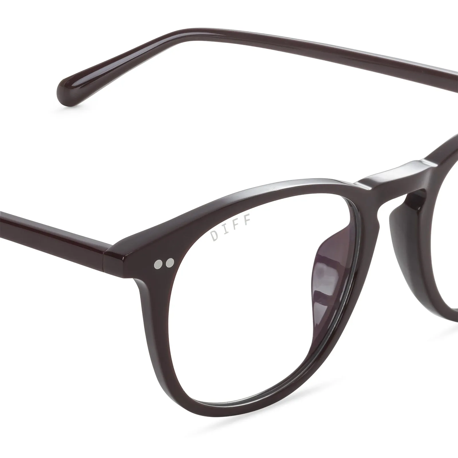 JAXSON - CLARET + BLUE LIGHT TECHNOLOGY GLASSES sold by Diff Eyewear product image thumbnail 3