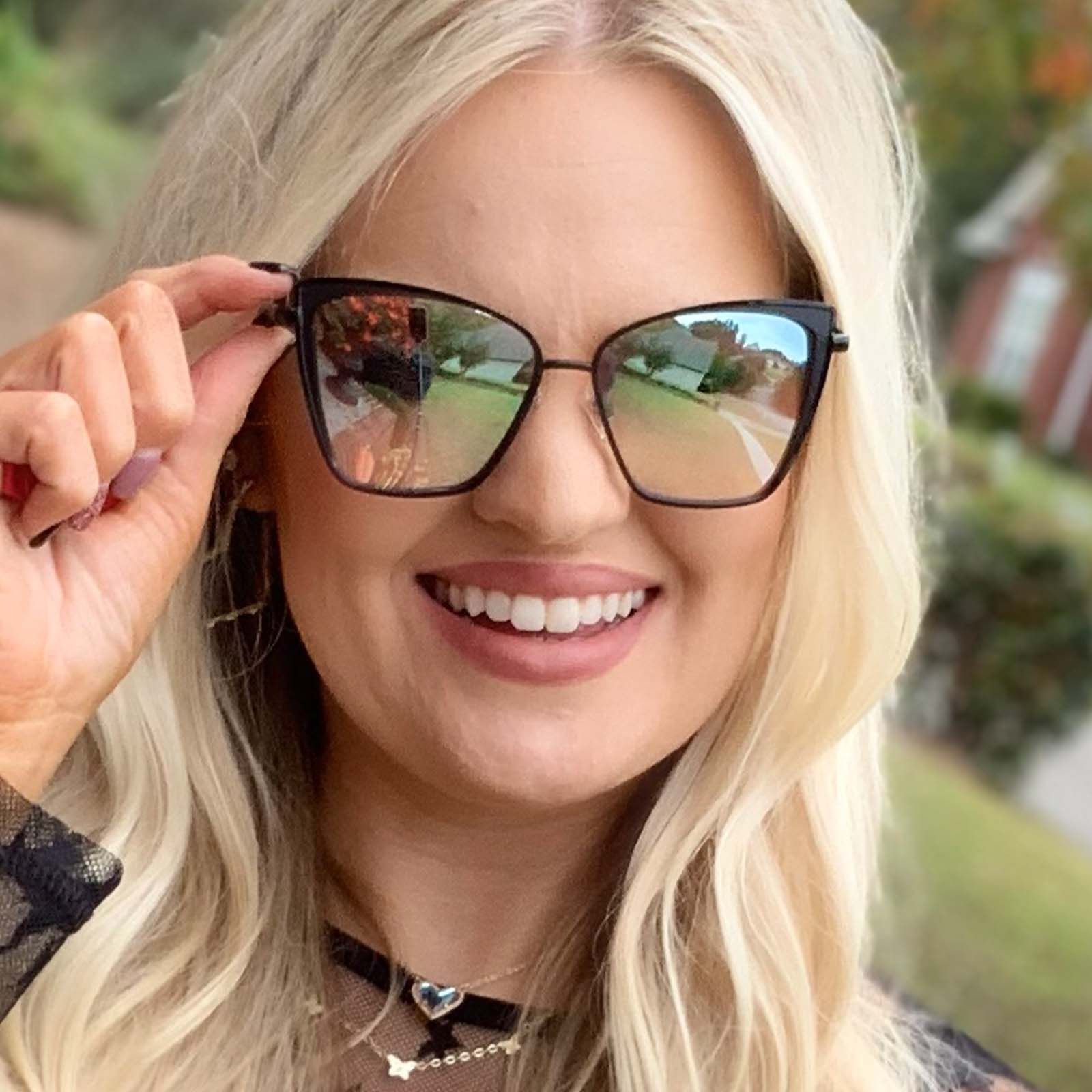 BECKY XS - BLACK + GREY GRADIENT SUNGLASSES sold by Diff Eyewear product image thumbnail 5