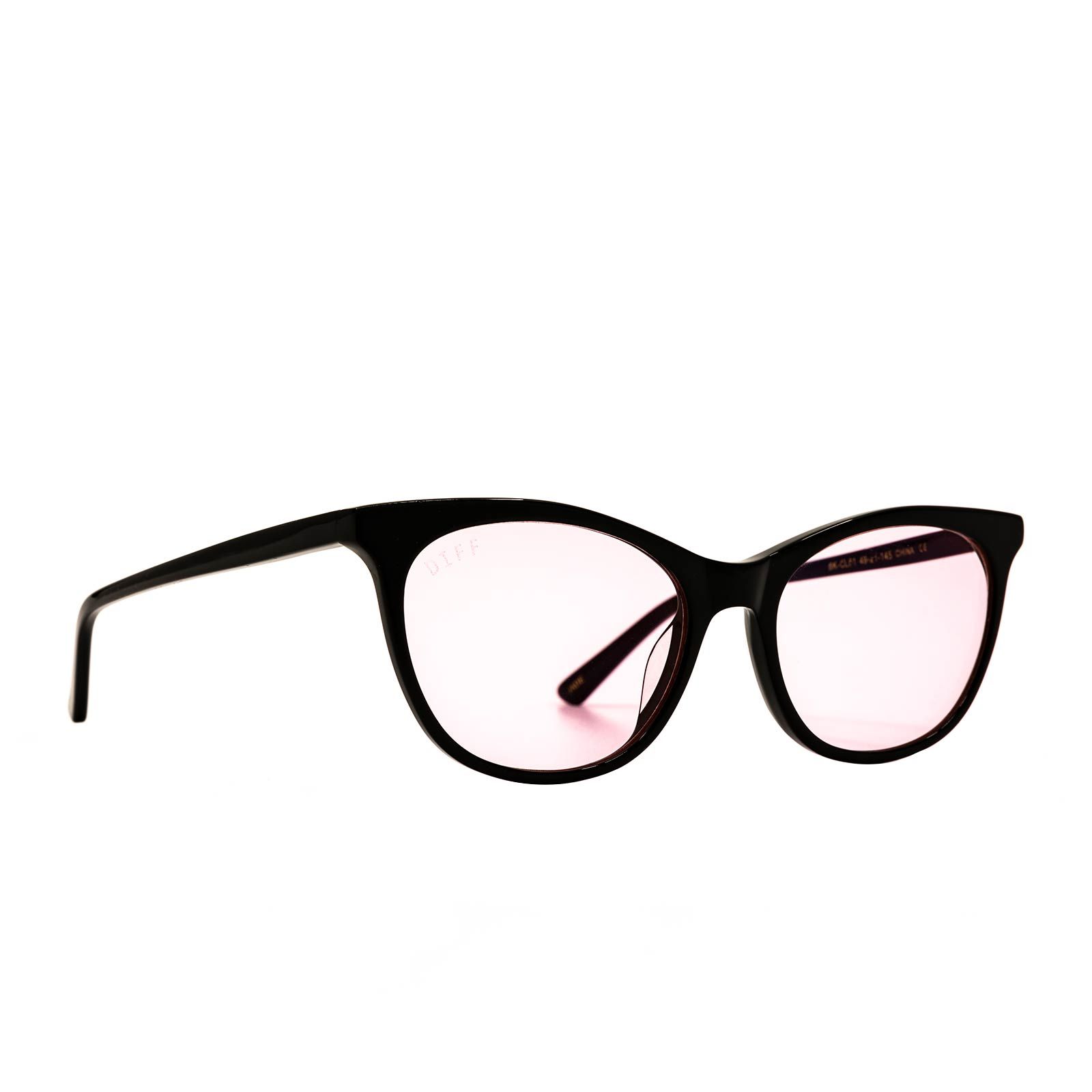 JADE - BLACK + PINK BLUE LIGHT TECHNOLOGY GLASSES sold by Diff Eyewear product image thumbnail 2