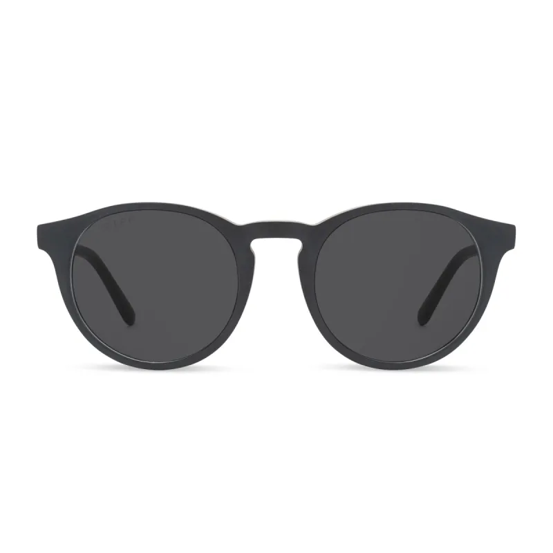 SAWYER - MATTE BLACK + GREY SUNGLASSES sold by Diff Eyewear