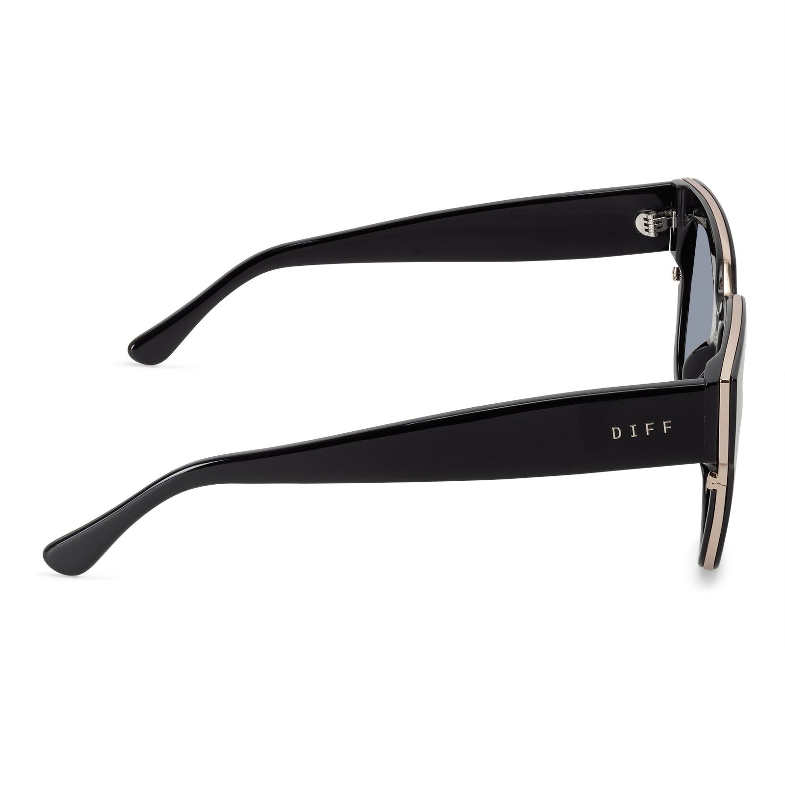 BELLA III - BLACK + GREY + POLARIZED SUNGLASSES sold by Diff Eyewear product image thumbnail 4