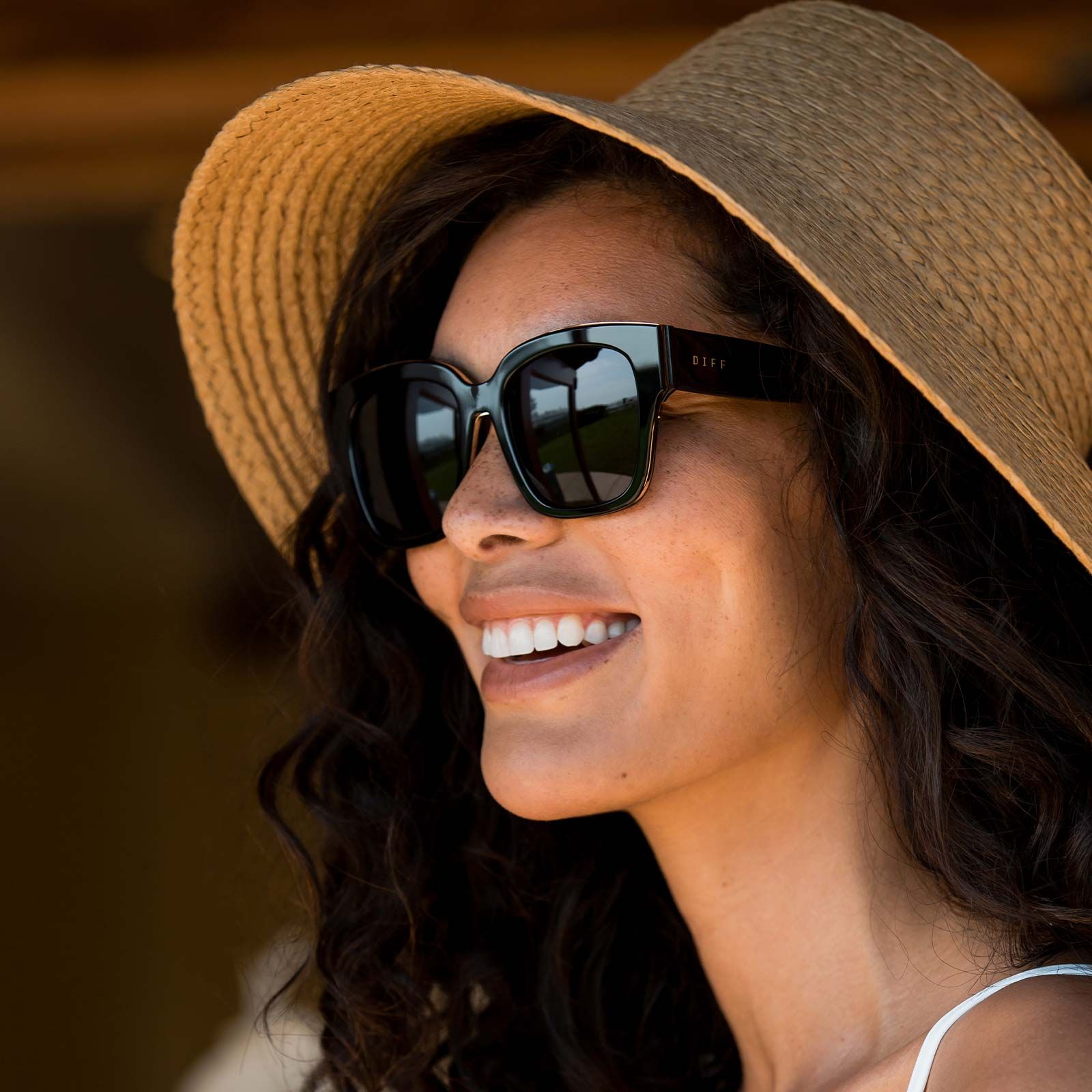 BELLA III - BLACK + GREY + POLARIZED SUNGLASSES sold by Diff Eyewear product image thumbnail 5