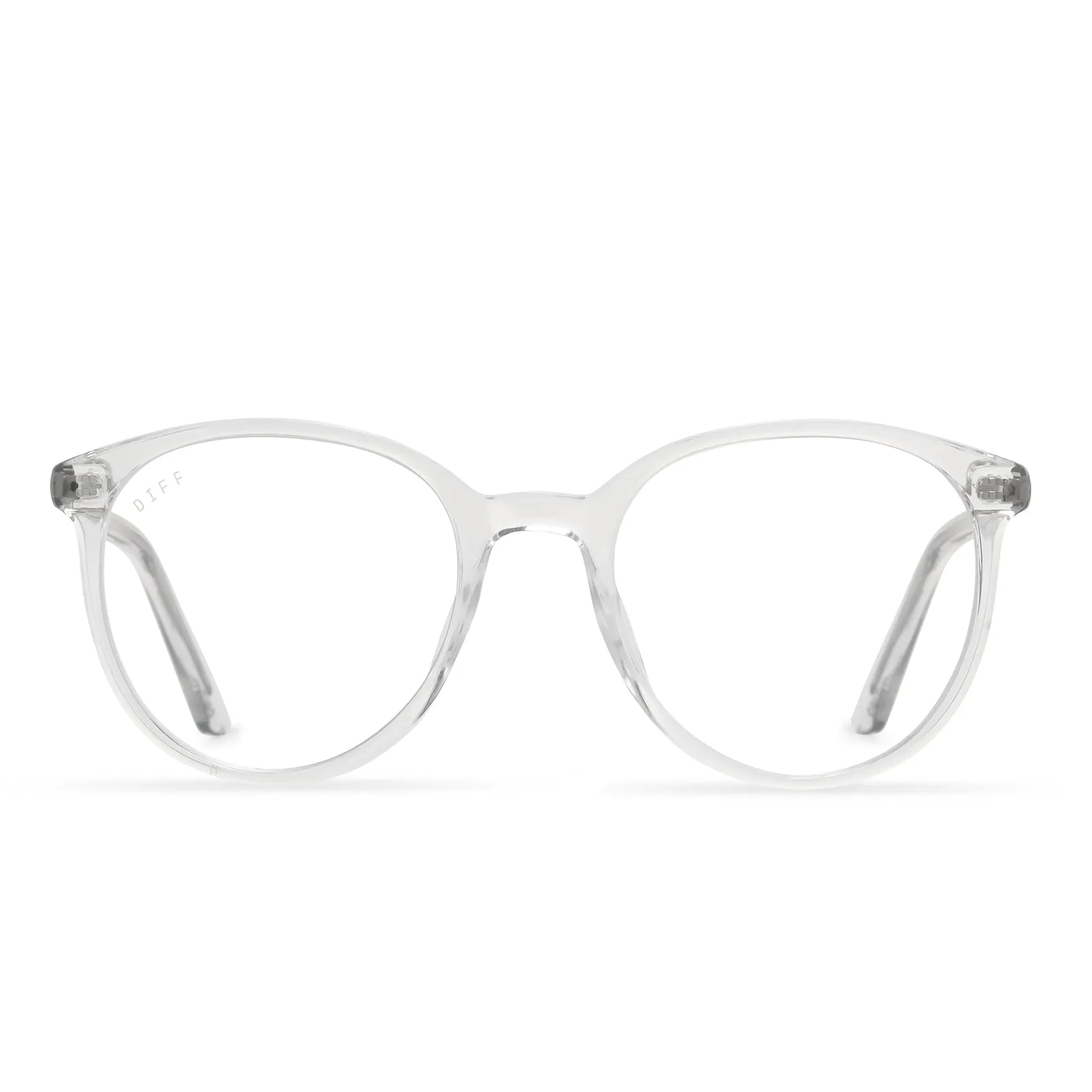 JEANNE - CLEAR CRYSTAL + BLUE LIGHT READERS sold by Diff Eyewear