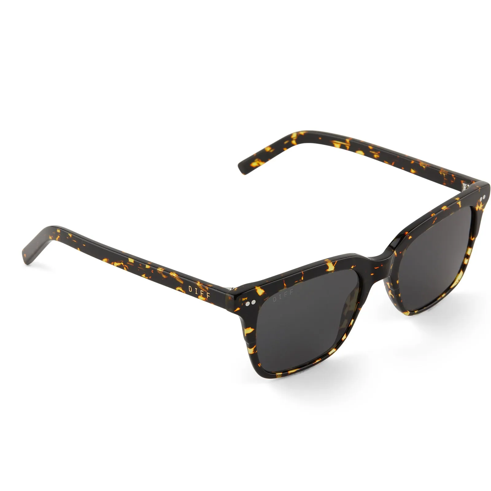BILLIE - FIERY TORTOISE + GREY + POLARIZED SUNGLASSES sold by Diff Eyewear product image thumbnail 4
