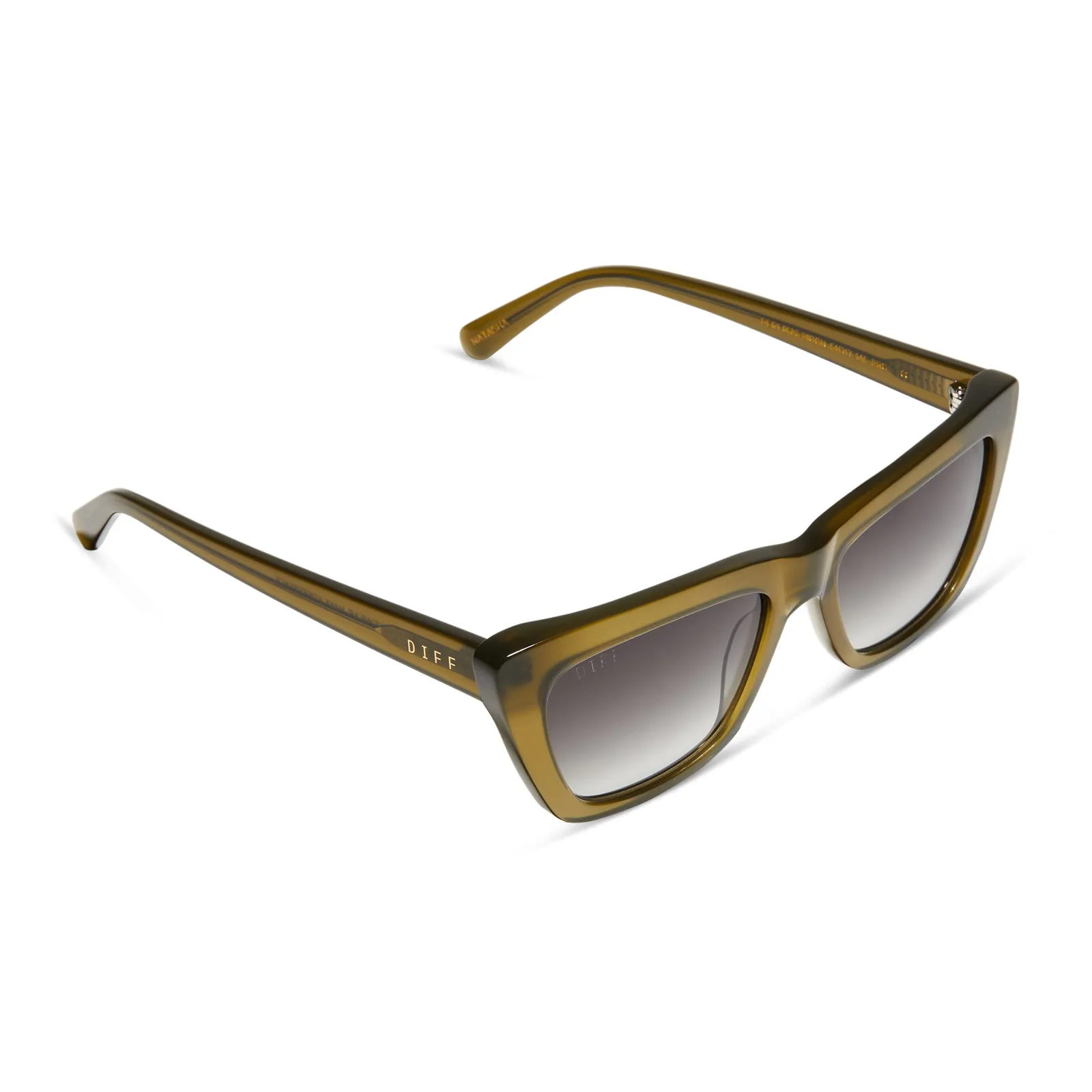 NATASHA - RICH OLIVE + GREY GRADIENT SUNGLASSES sold by Diff Eyewear product image thumbnail 4