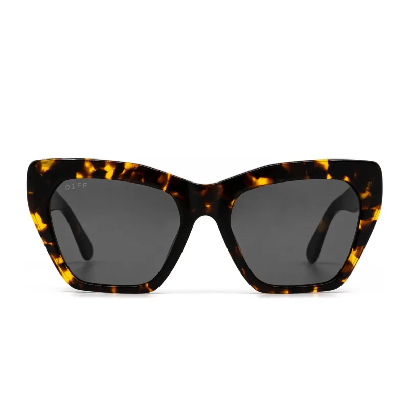 WREN - DARK TORTOISE + GREY SUNGLASSES sold by Diff Eyewear