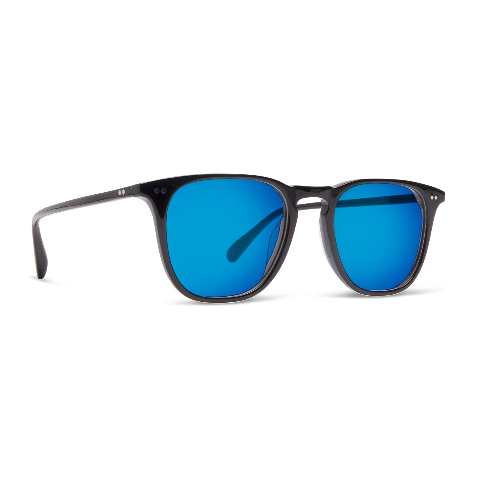 MAXWELL - BLACK + BLUE MIRROR SUNGLASSES sold by Diff Eyewear product image thumbnail 2