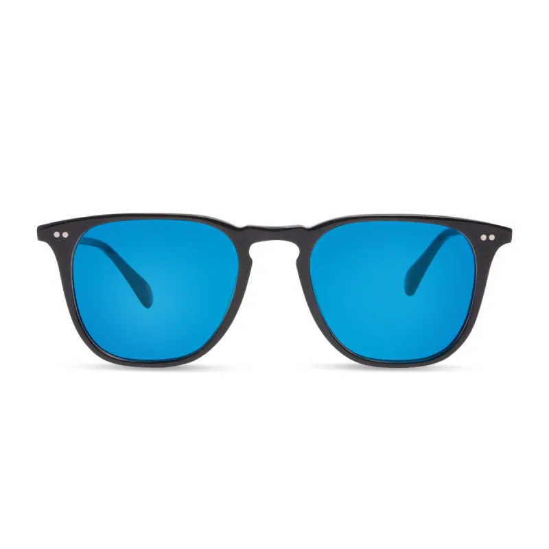 MAXWELL - BLACK + BLUE MIRROR SUNGLASSES sold by Diff Eyewear