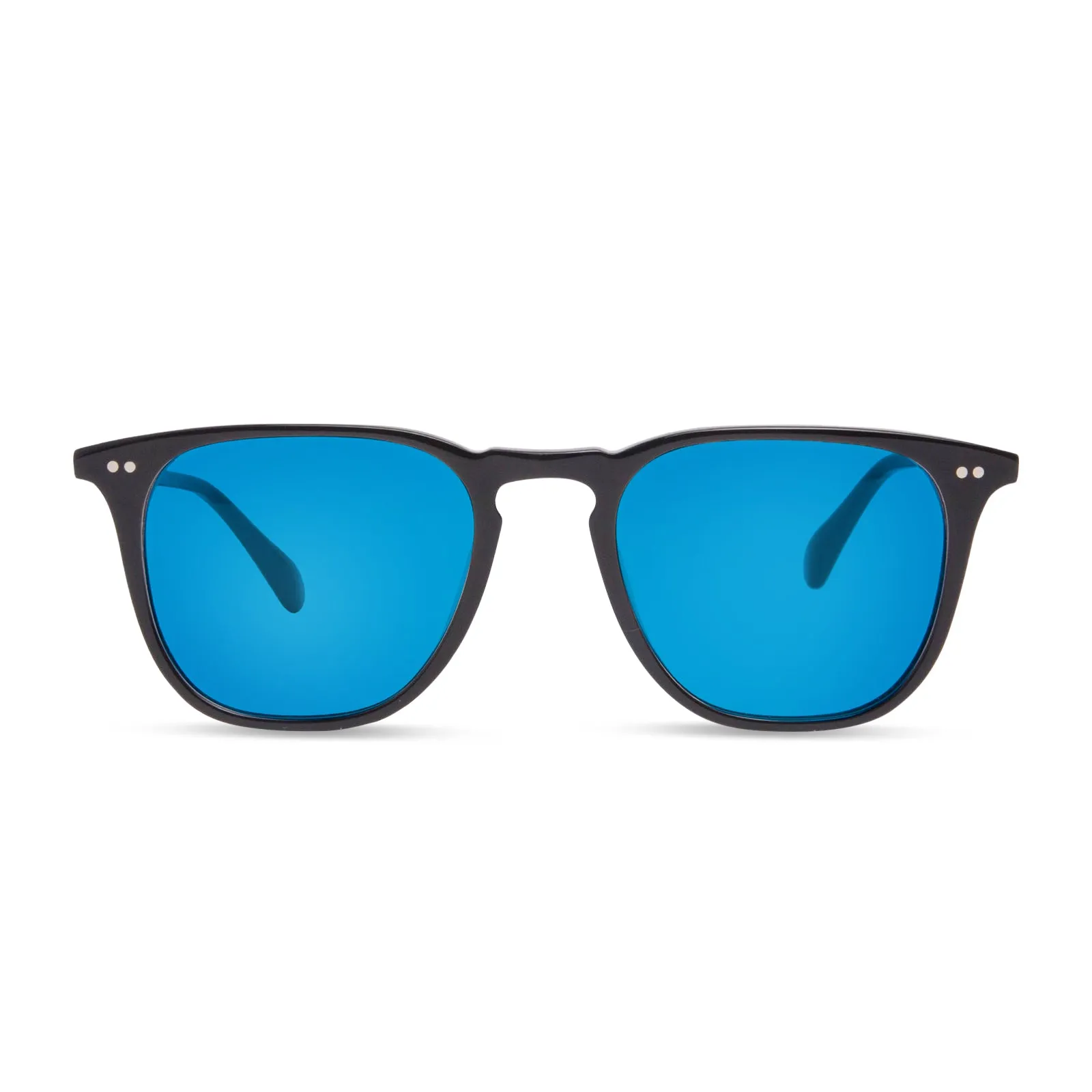 MAXWELL - BLACK + BLUE MIRROR SUNGLASSES sold by Diff Eyewear