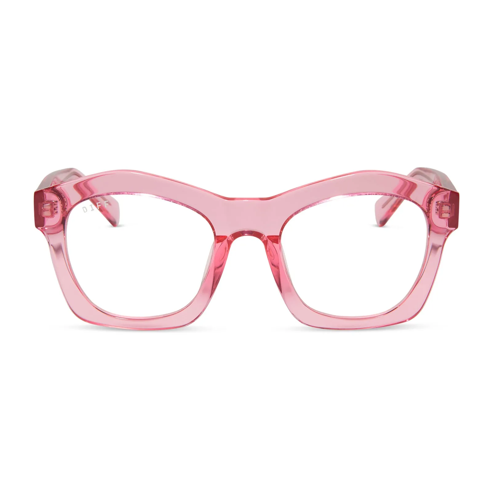 HAYDEN - CANDY PINK CRYSTAL + GLASSES sold by Diff Eyewear