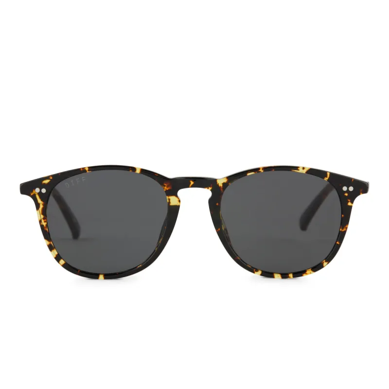 JAXSON XL - FIERY TORTOISE + GREY + POLARIZED SUNGLASSES sold by Diff Eyewear