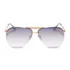 TAHOE - BRUSHED GOLD + TAUPE ROSE GRADIENT FLASH SUNGLASSES sold by Diff Eyewear