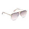 TAHOE - BRUSHED GOLD + TAUPE ROSE GRADIENT FLASH SUNGLASSES sold by Diff Eyewear