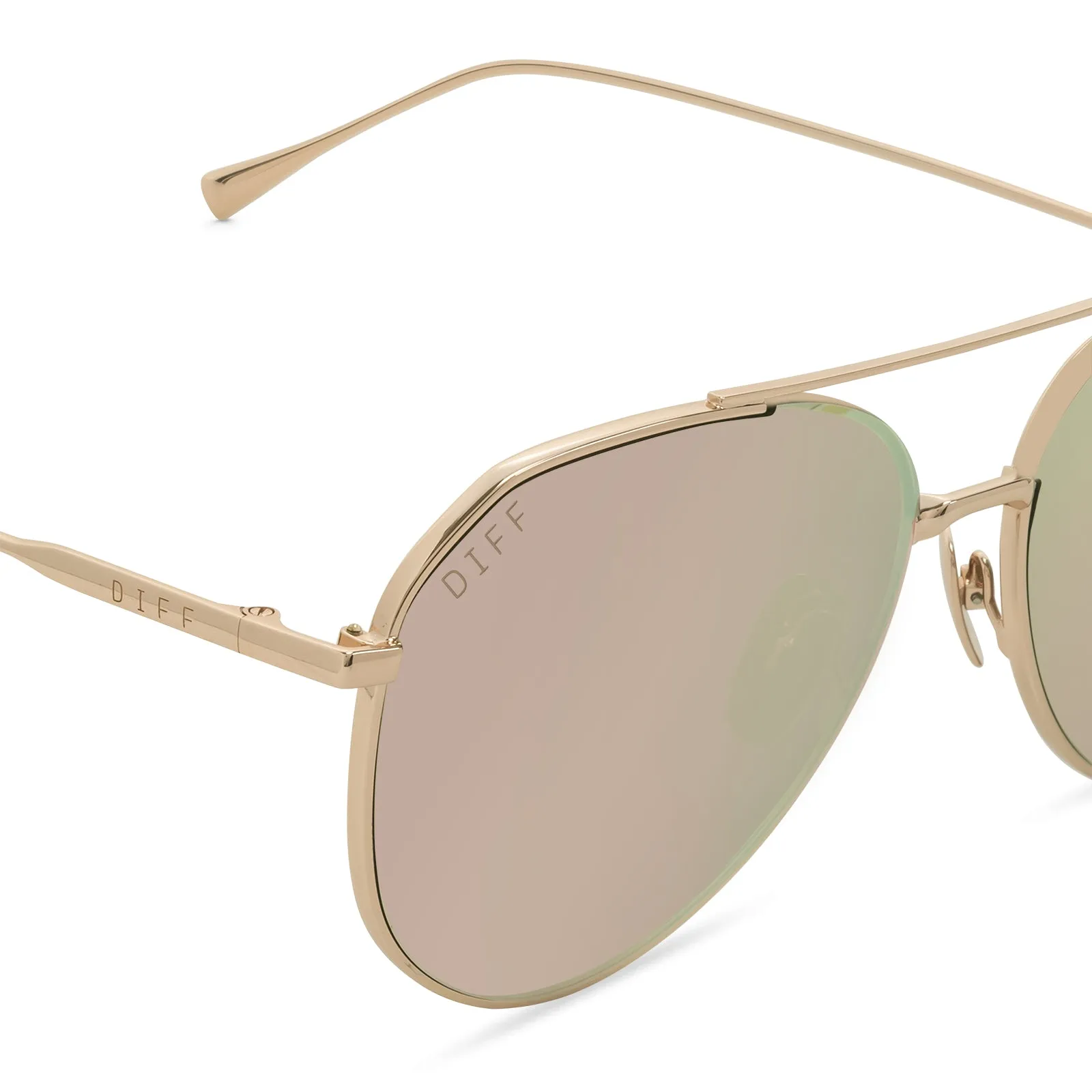 DASH - ROSE GOLD + CHERRY BLOSSOM MIRROR + POLARIZED SUNGLASSES sold by Diff Eyewear product image thumbnail 3
